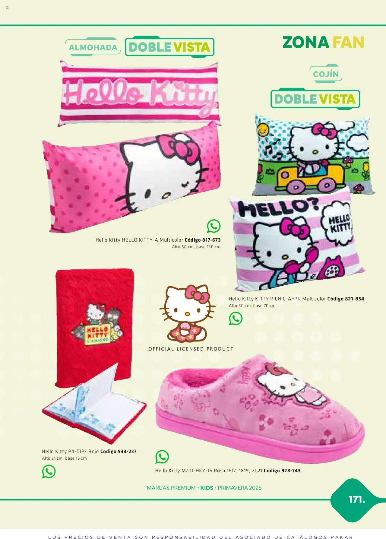 Nuevas ofertas de SC Pakar válidas en toda la República Mexicana desde el 28.02.2025. ¡Encuentra las mejores ofertas en SC Pakar catálogo Premium - Kids! | Página: 171 | Productos: Almohada