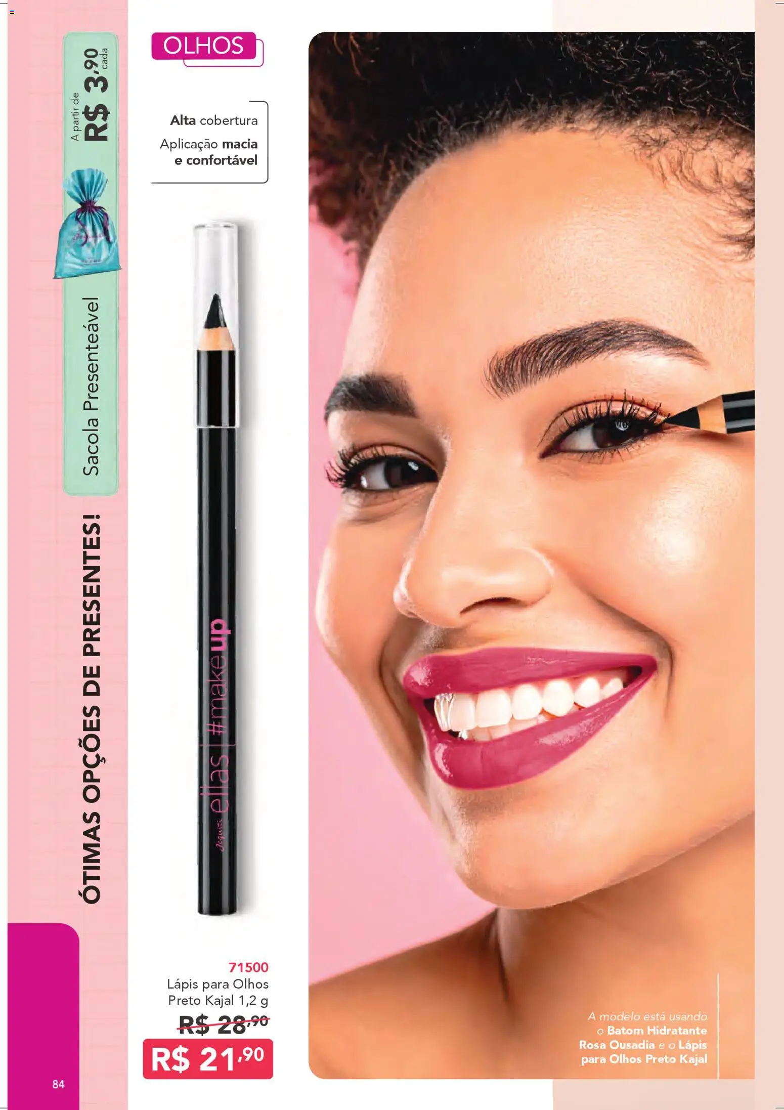 Jequiti Folheto - válido de 28.03.2026 | Página: 84 | Produtos: Batom, Lápis