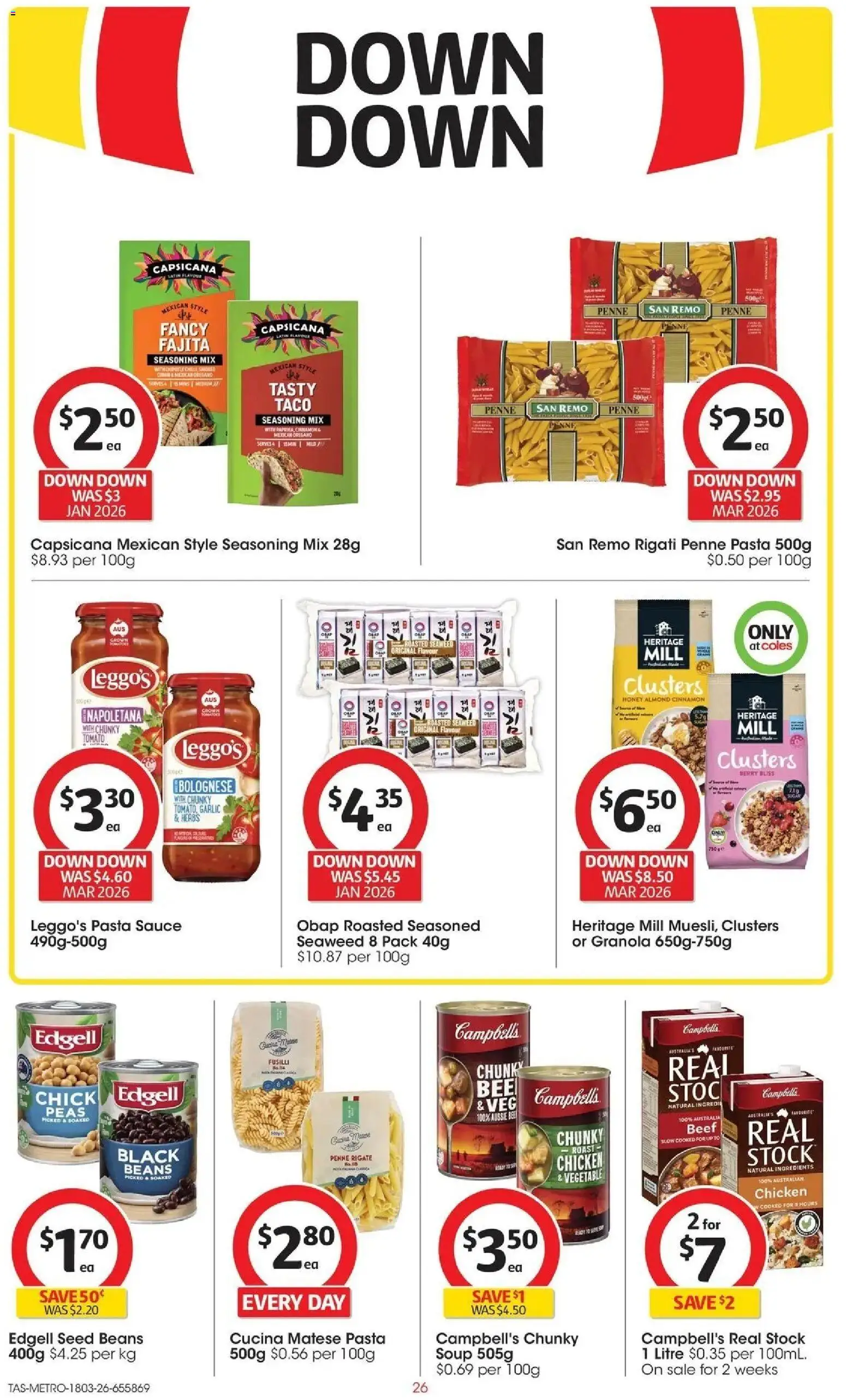 Coles catalogue - valid from 18.03.2026 | Page: 26 | Products: Chicken, Oregano, Sauce, Garlic