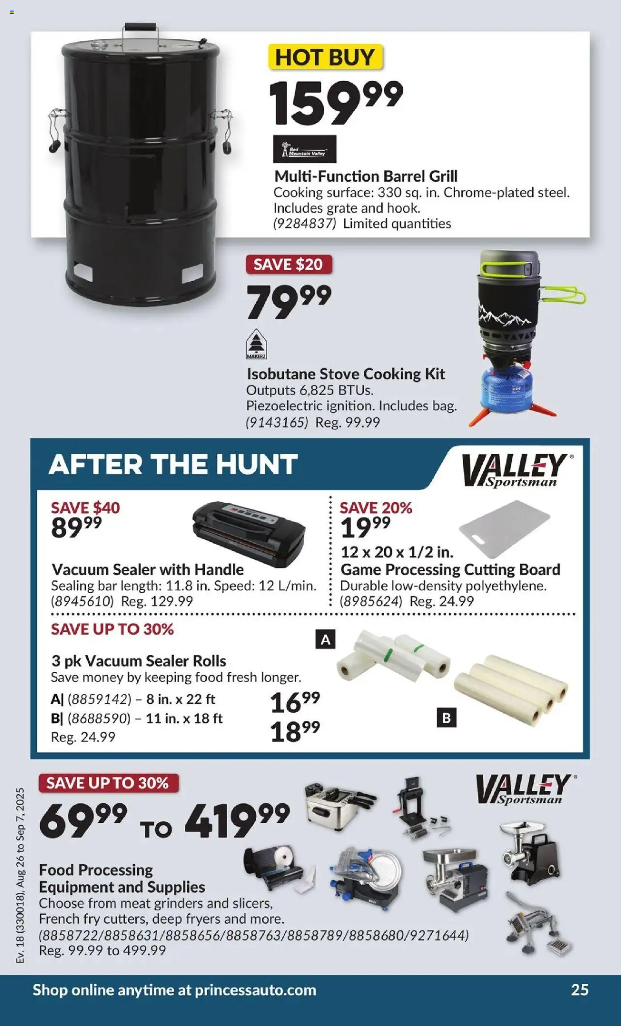 Princess Auto flyer valid from 26.08.2025 | Page: 31 | Products: Game, Stove, Grill, Grate