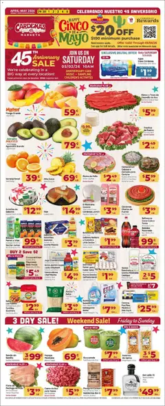 Preview of Cardenas weekly ads valid from 29.04.2026