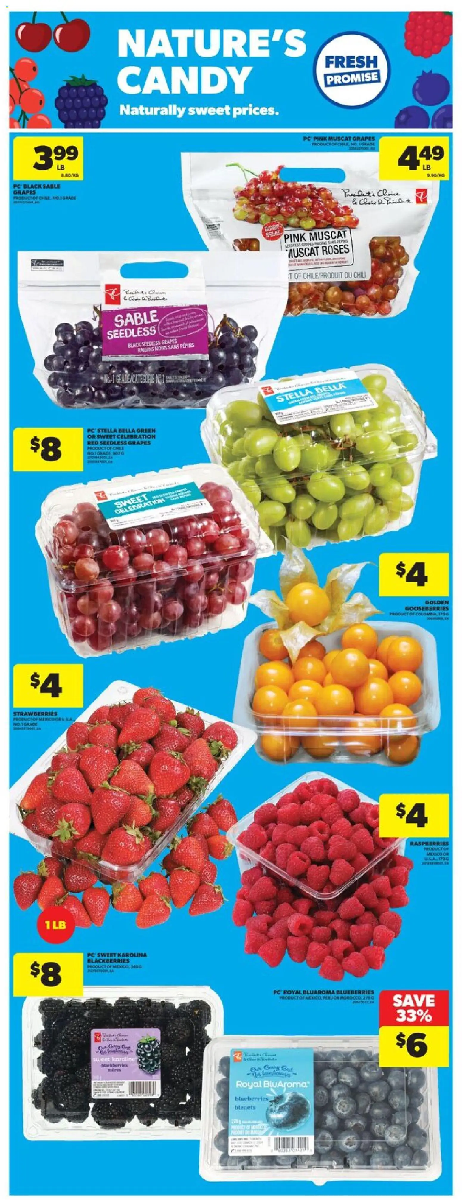 Real Canadian Superstore flyer valid from 23.04.2026 | Page: 11 | Products: Strawberries, PC
