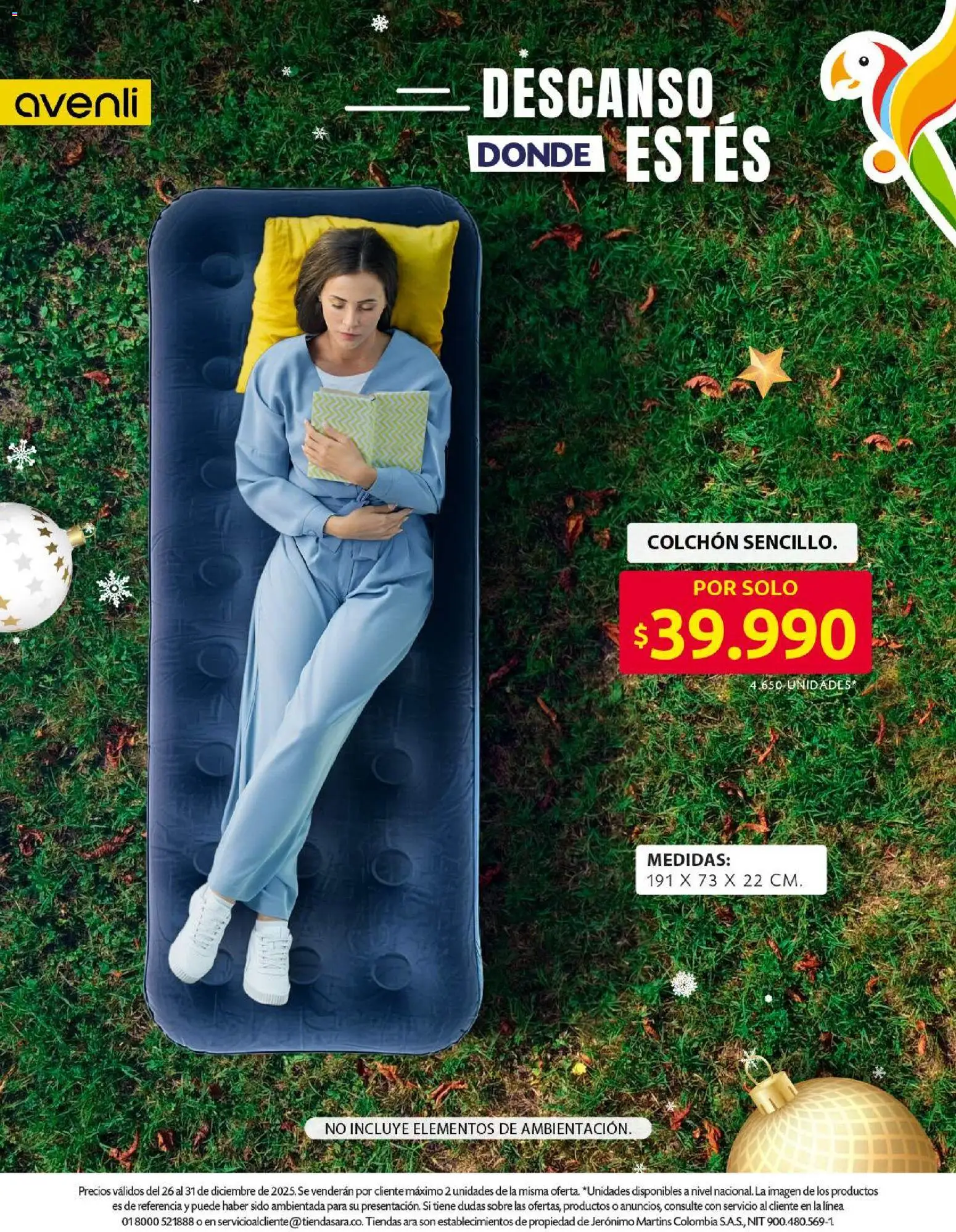 Ara revista - valida desde el 26.12.2025 | Página: 4 | Productos: Sobre, Colchón