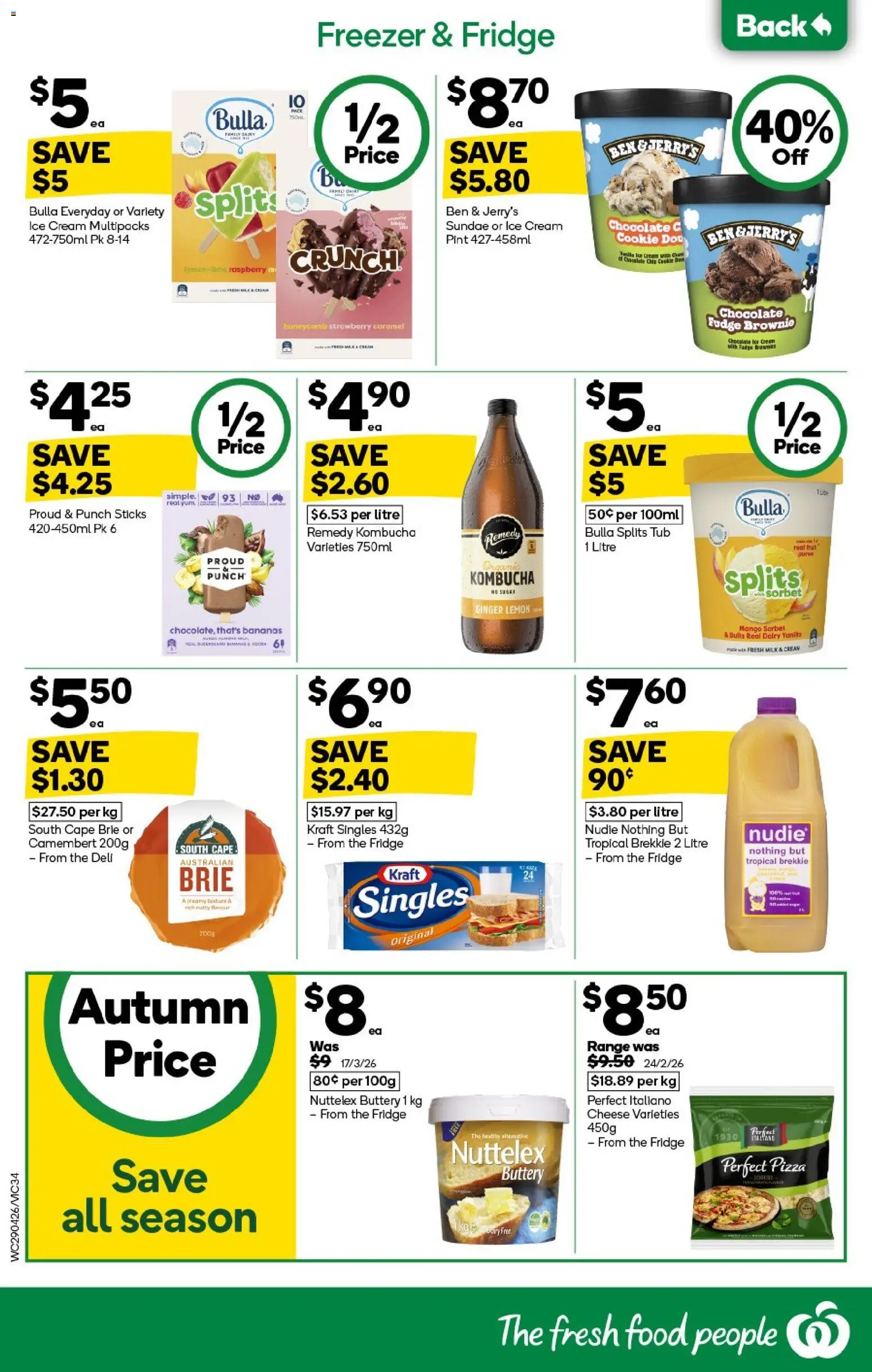 Woolworths catalogue - valid from 29.04.2026 | Page: 34 | Products: Chocolate, Ginger, Cream, Fridge