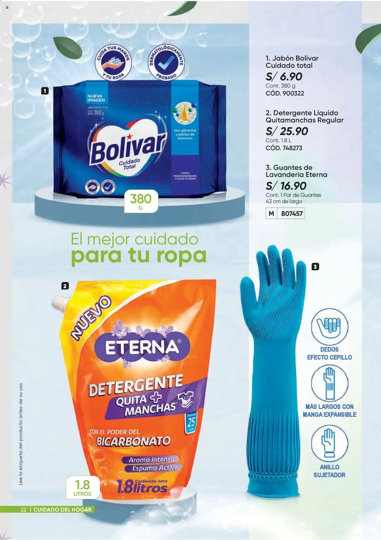 Catálogo Azzorti válido desde 15.09.2025 | Página: 22 | Productos: Jabón, Quitamanchas, Ropa, Guantes