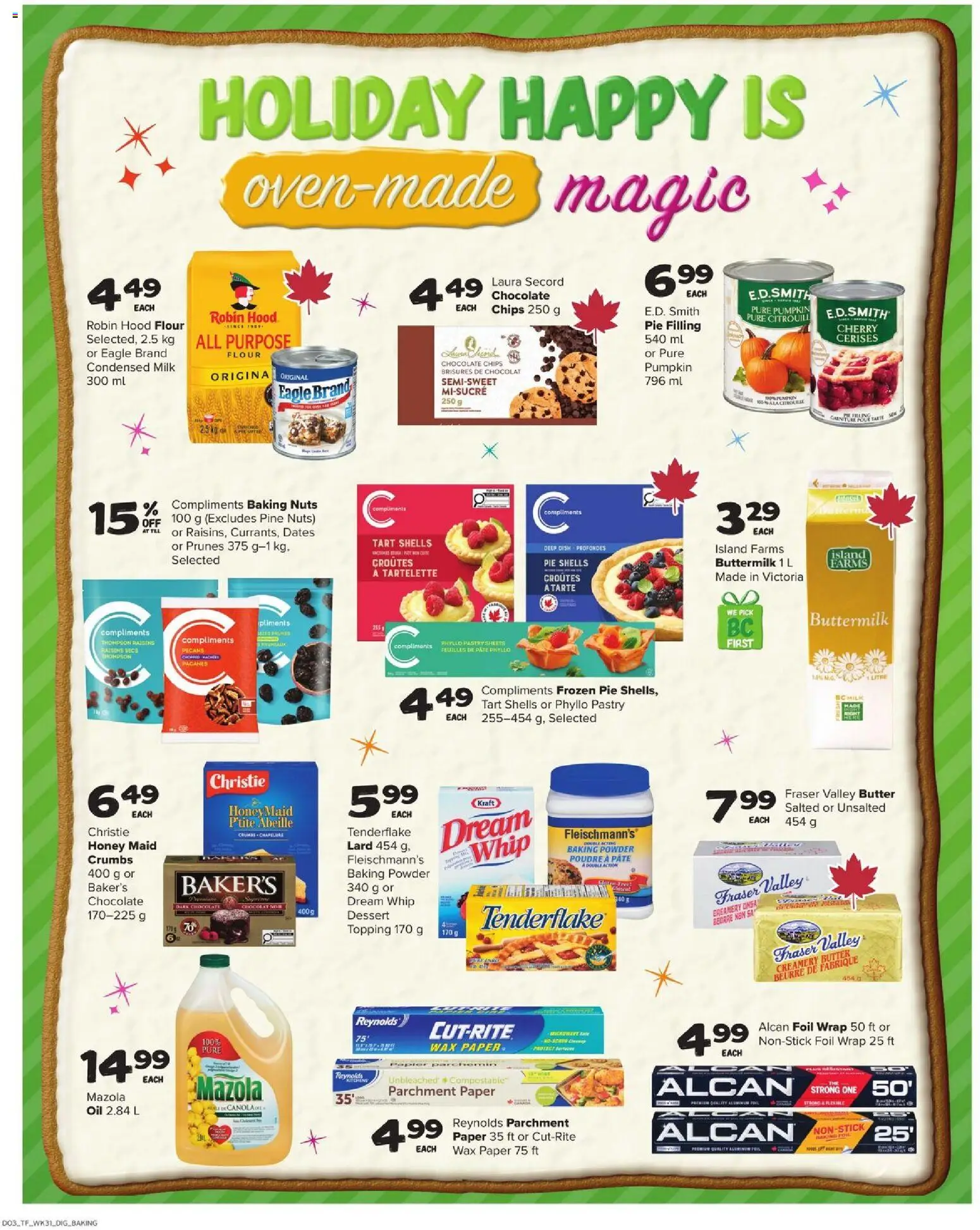 Thrifty Foods flyer valid from 27.11.2025 | Page: 11 | Products: Milk, Butter, Oil, Chocolate