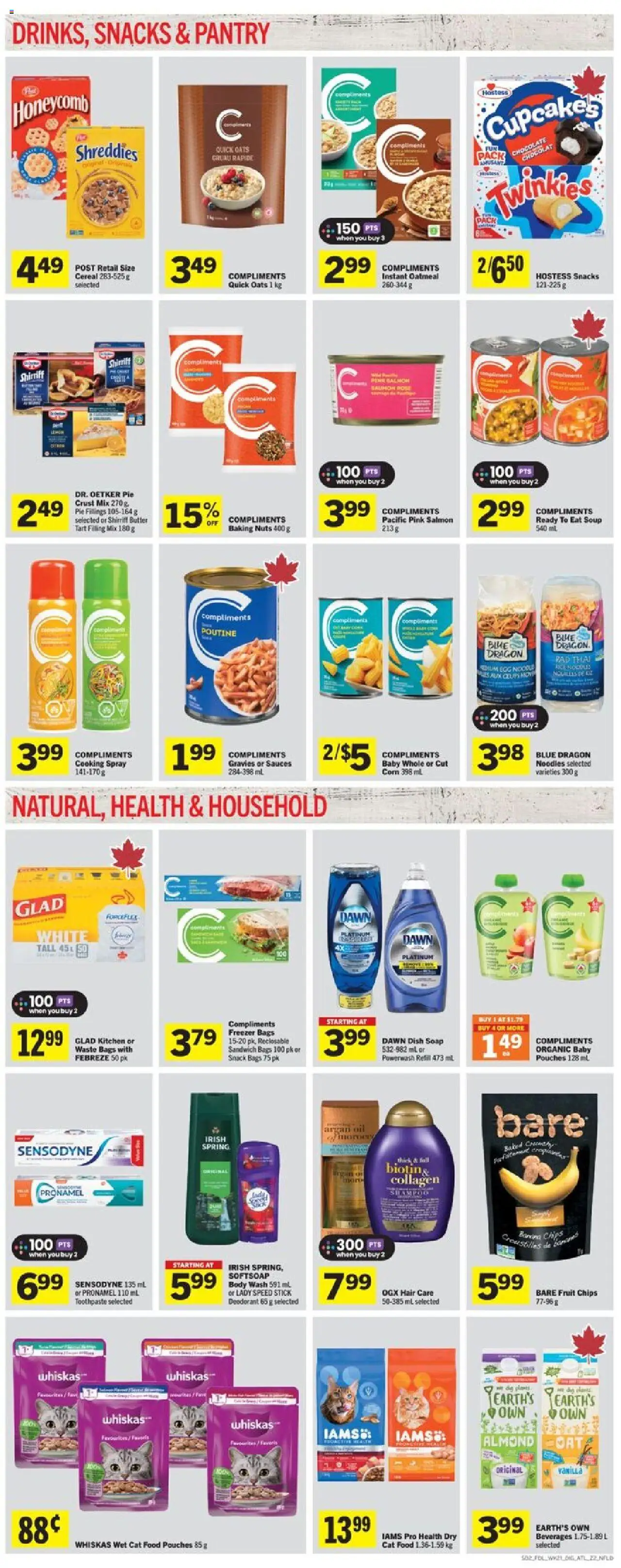Foodland flyer valid from 18.09.2025 | Page: 6 | Products: Noodles, Body wash, Deodorant, Oil