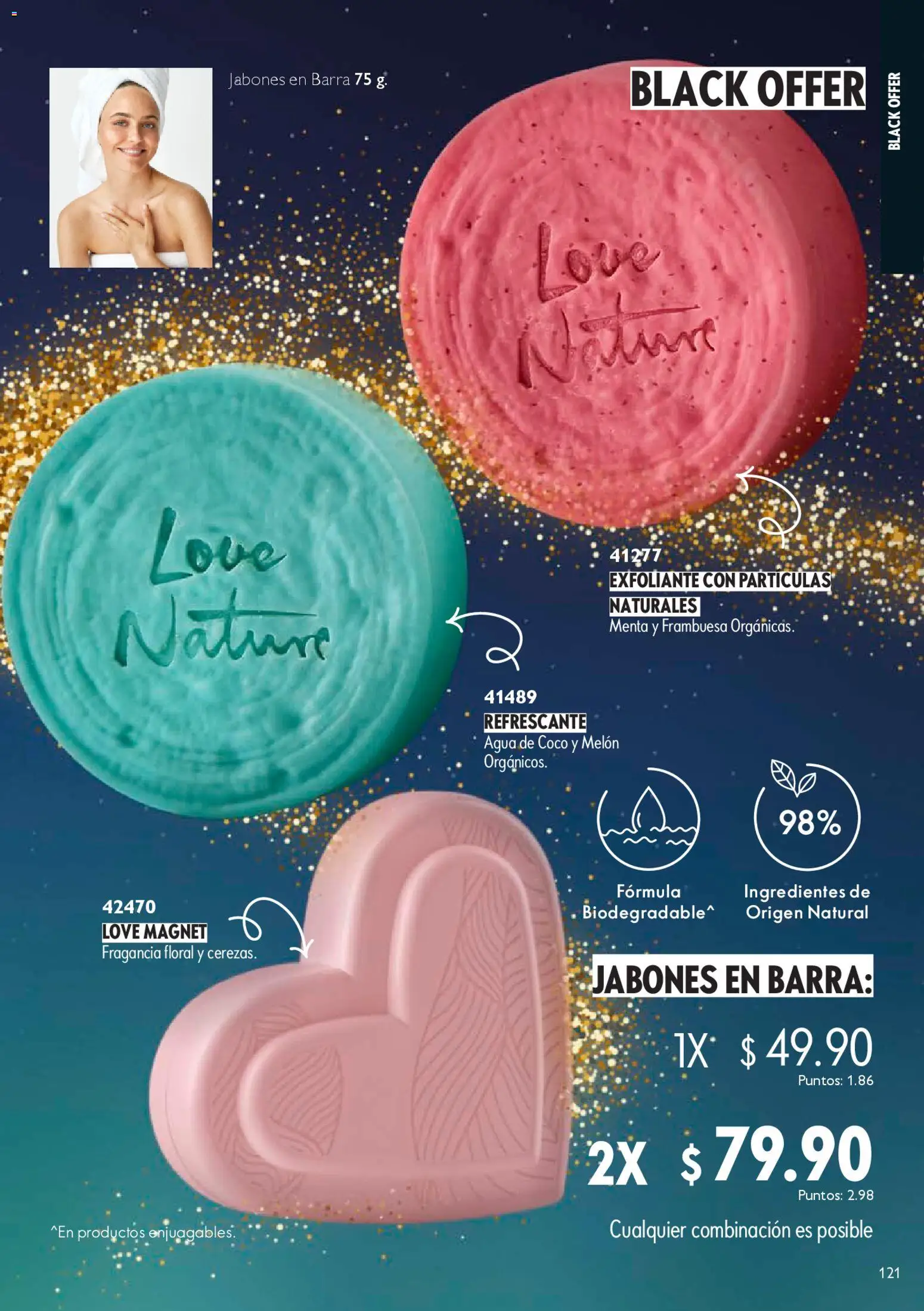 Nuevas ofertas de Oriflame válidas en toda la República Mexicana desde el 22.11.2025. ¡Encuentra las mejores ofertas en Oriflame Black Friday! | Página: 121 | Productos: Melón, Agua, Barra, Fragancia