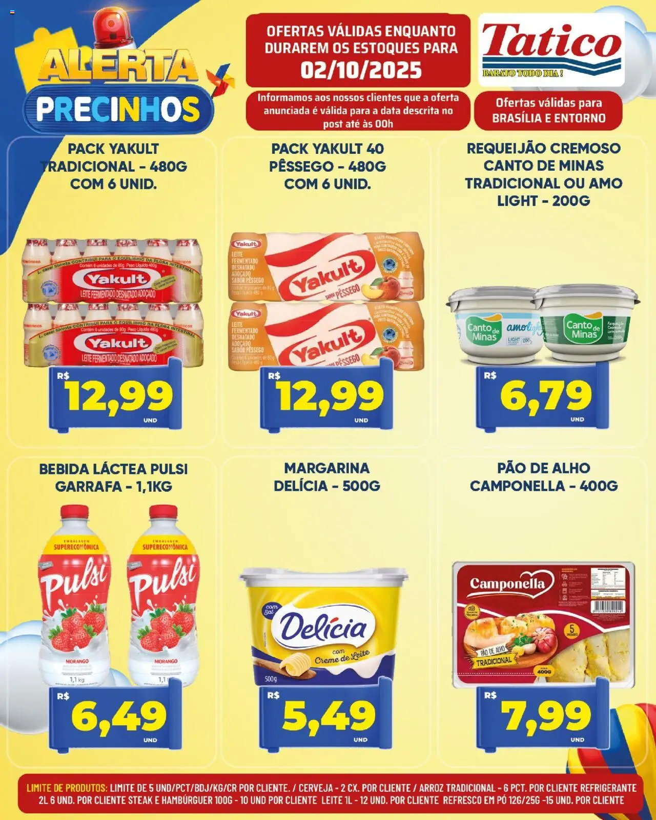 Tatico Folheto - válido de 02.10.2025 | Página: 16 | Produtos: Pó, Pao de alho, Pão, Creme de leite