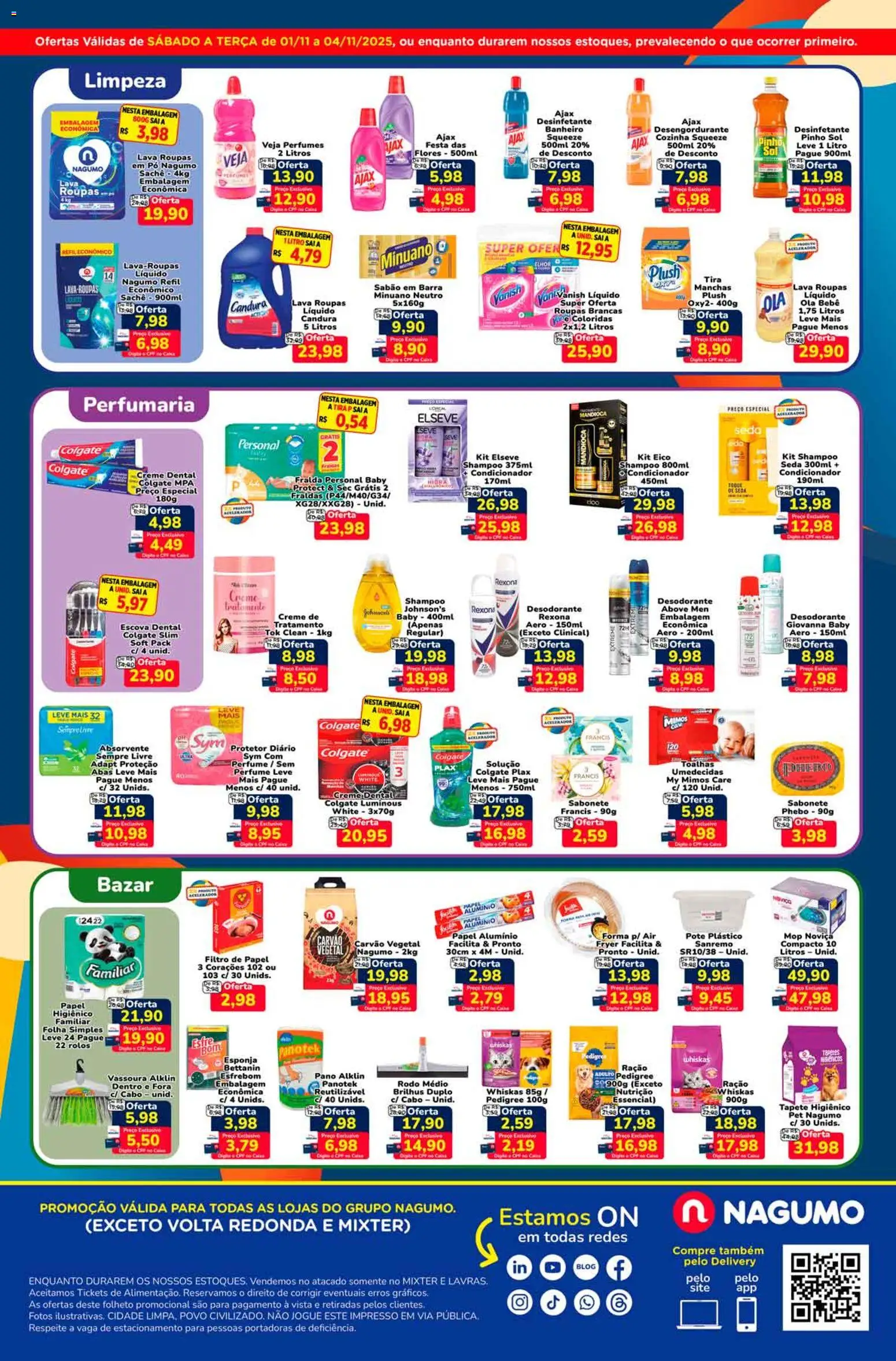 Nagumo Folheto - válido de 01.11.2025 | Página: 4 | Produtos: Carvão vegetal, Desodorante, Sabonete, Perfumes
