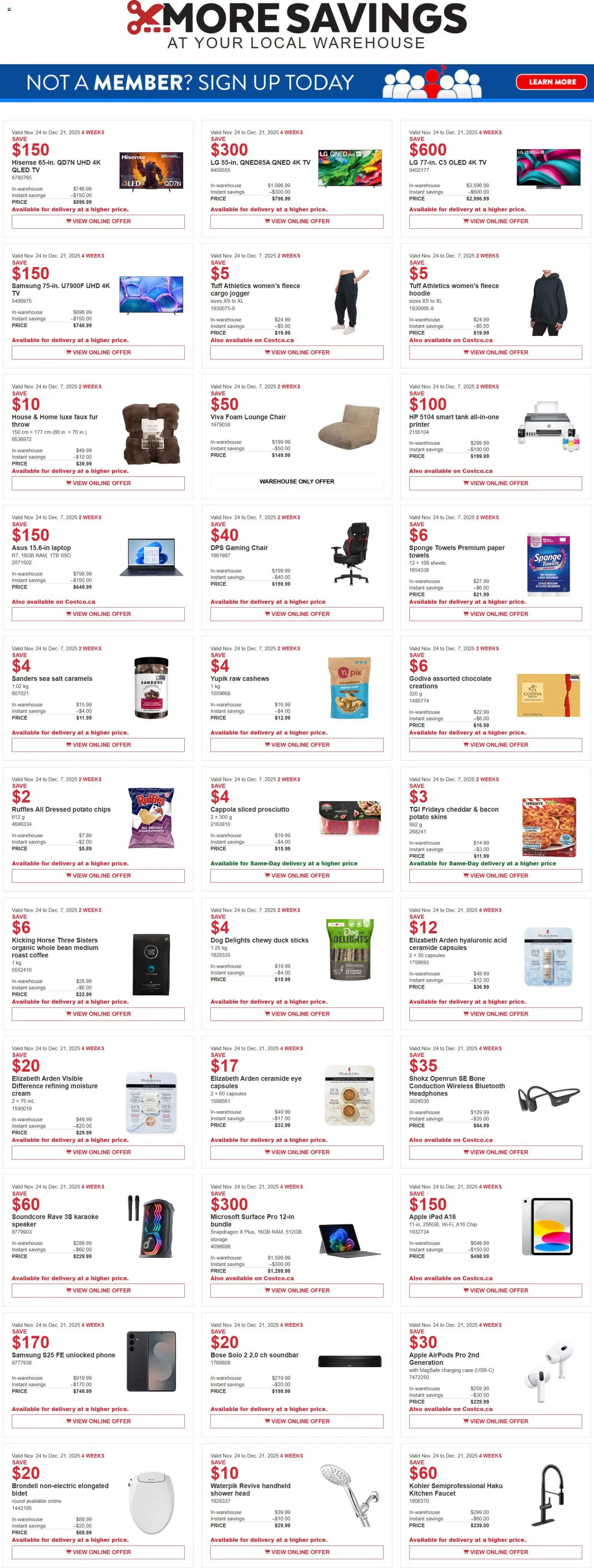 Costco flyer valid from 24.11.2025 | Page: 1