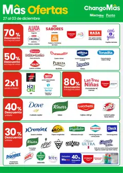 Vista previa Changomas ofertas válido desde el 27.11.2025 | Página: 4 | Productos: Pescado, Mani, Queso, Chocolatada