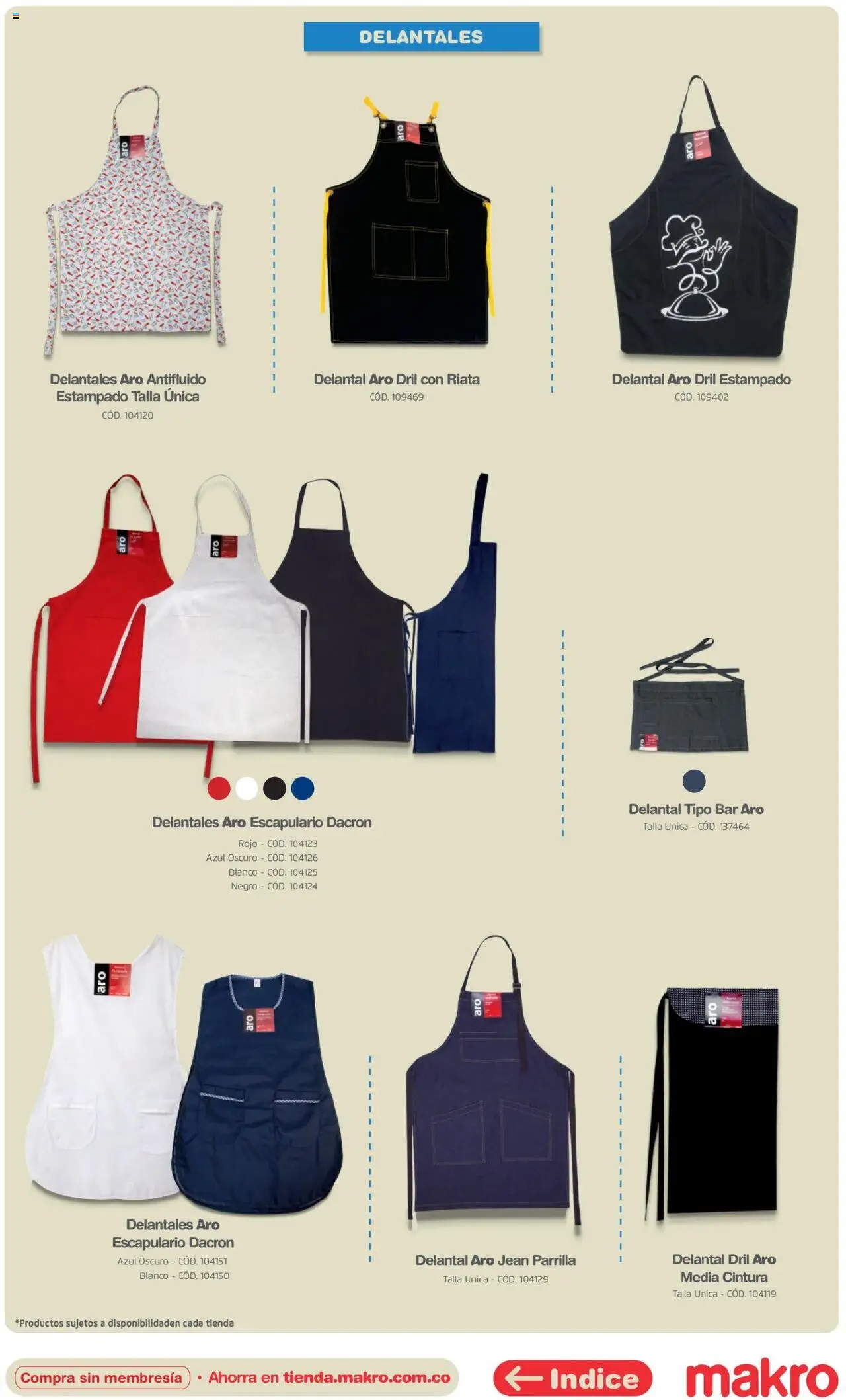 Makro revista - valida desde el 16.04.2025 | Página: 64 | Productos: Parrilla, Jean, Delantal