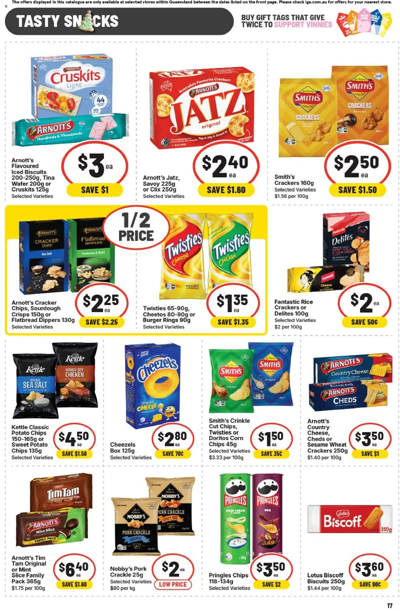 IGA catalogue - valid from 19.11.2025 | Page: 18 | Products: Box, Light, Crackers, Chips