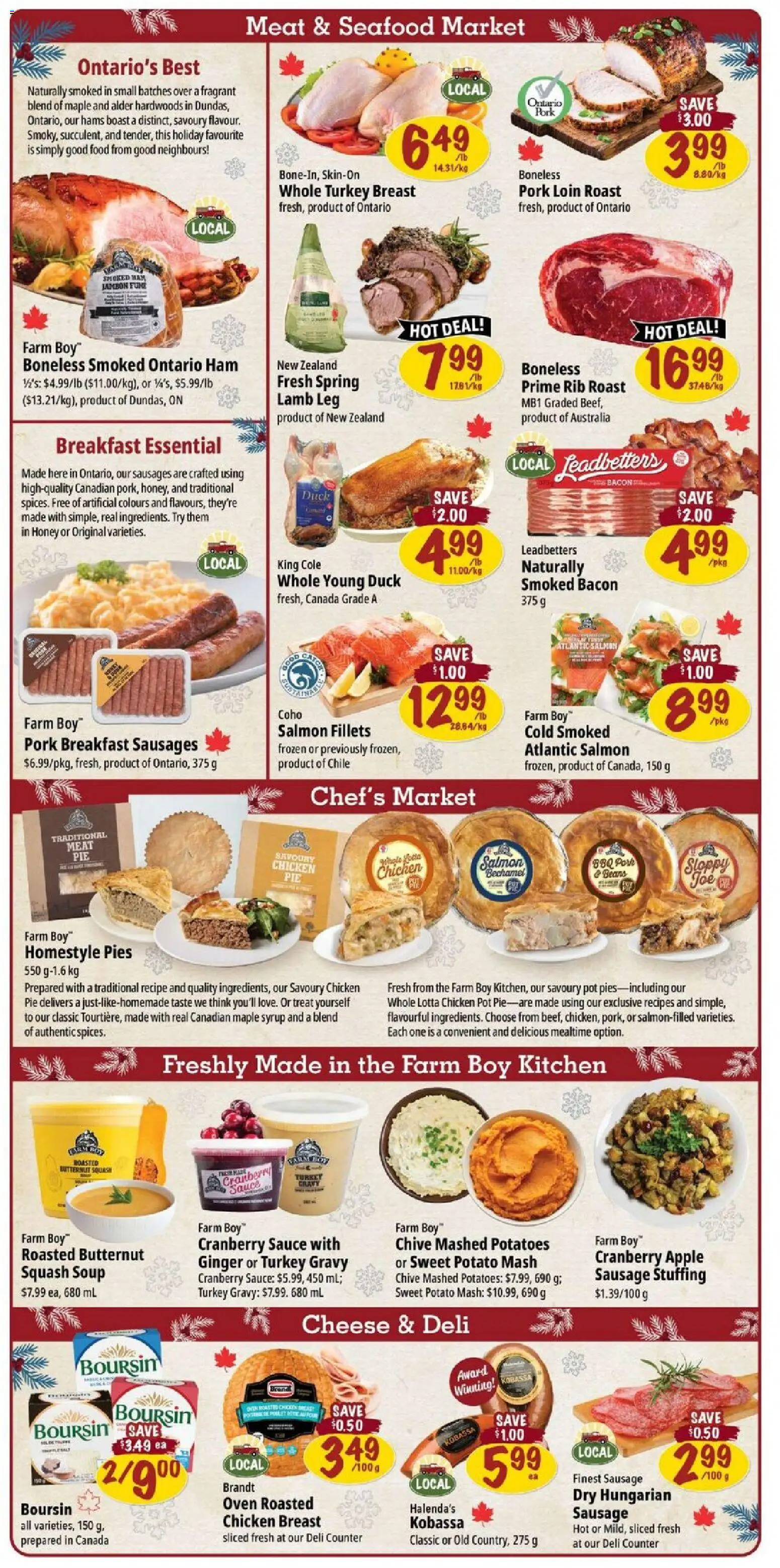 Farm Boy flyer valid from 18.12.2025 | Page: 2 | Products: Turkey, Oven, Cheese, Chicken
