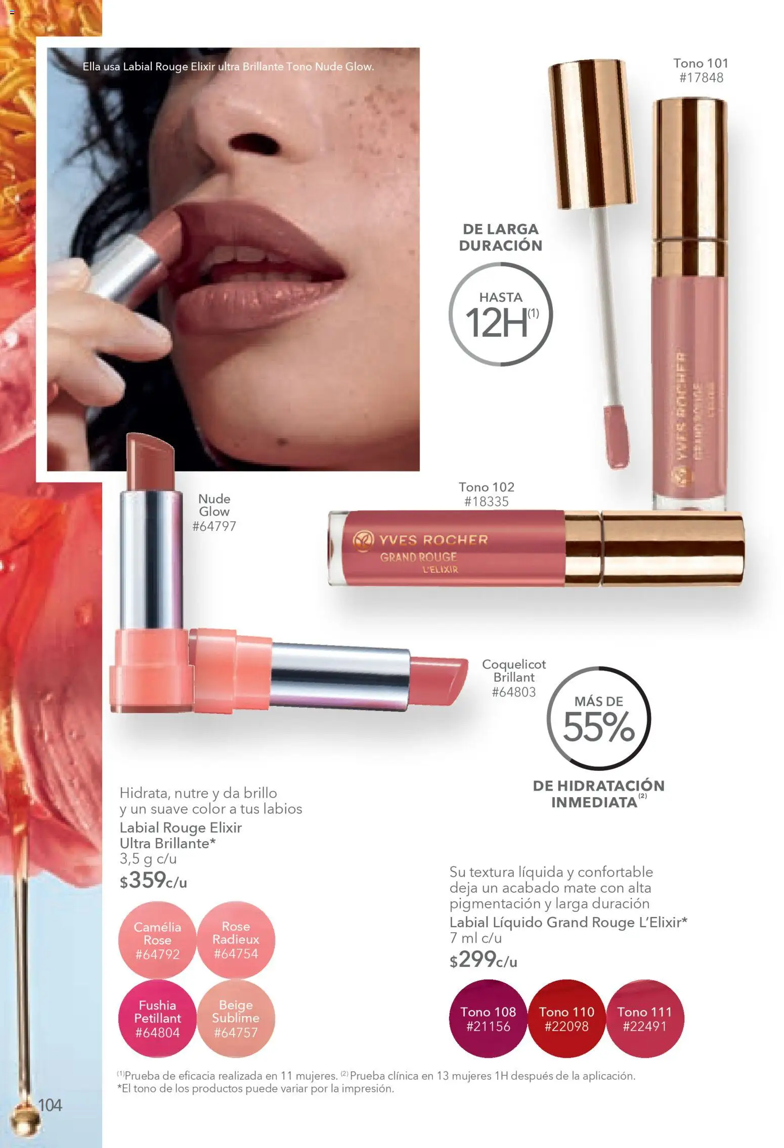 Nuevas ofertas de Yves Rocher válidas en toda la República Mexicana desde el 03.03.2026. ¡Encuentra las mejores ofertas en Yves Rocher campaña 4 2026! | Página: 106 | Productos: Brillo, Mate