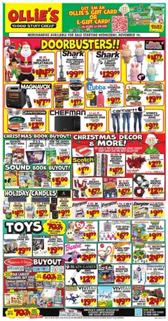 Preview of Ollie's weekly ads valid from 19.11.2025