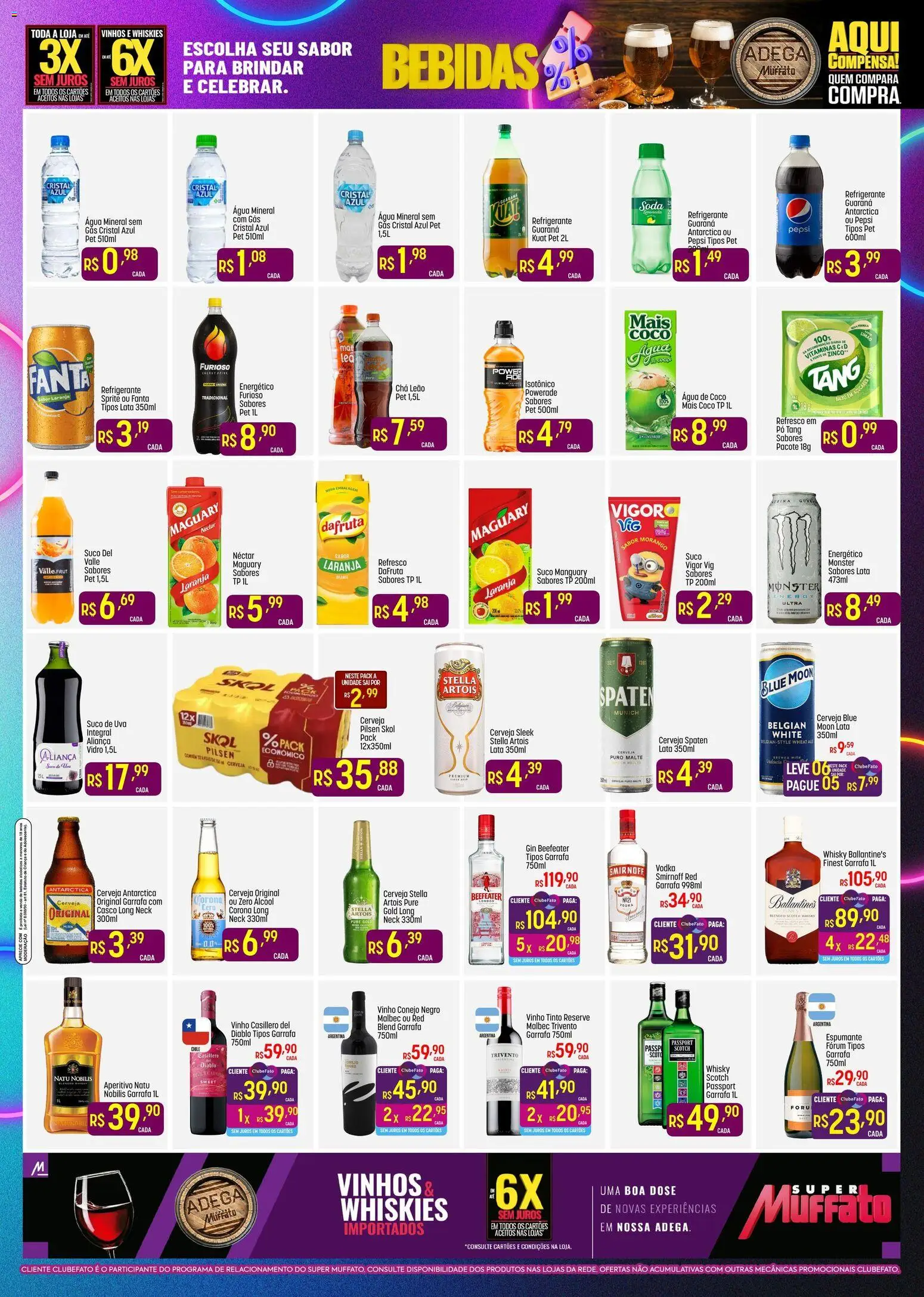 Super Muffato Folheto - válido de 06.04.2026 | Página: 5 | Produtos: Refresco, Energético, Chá, Água mineral