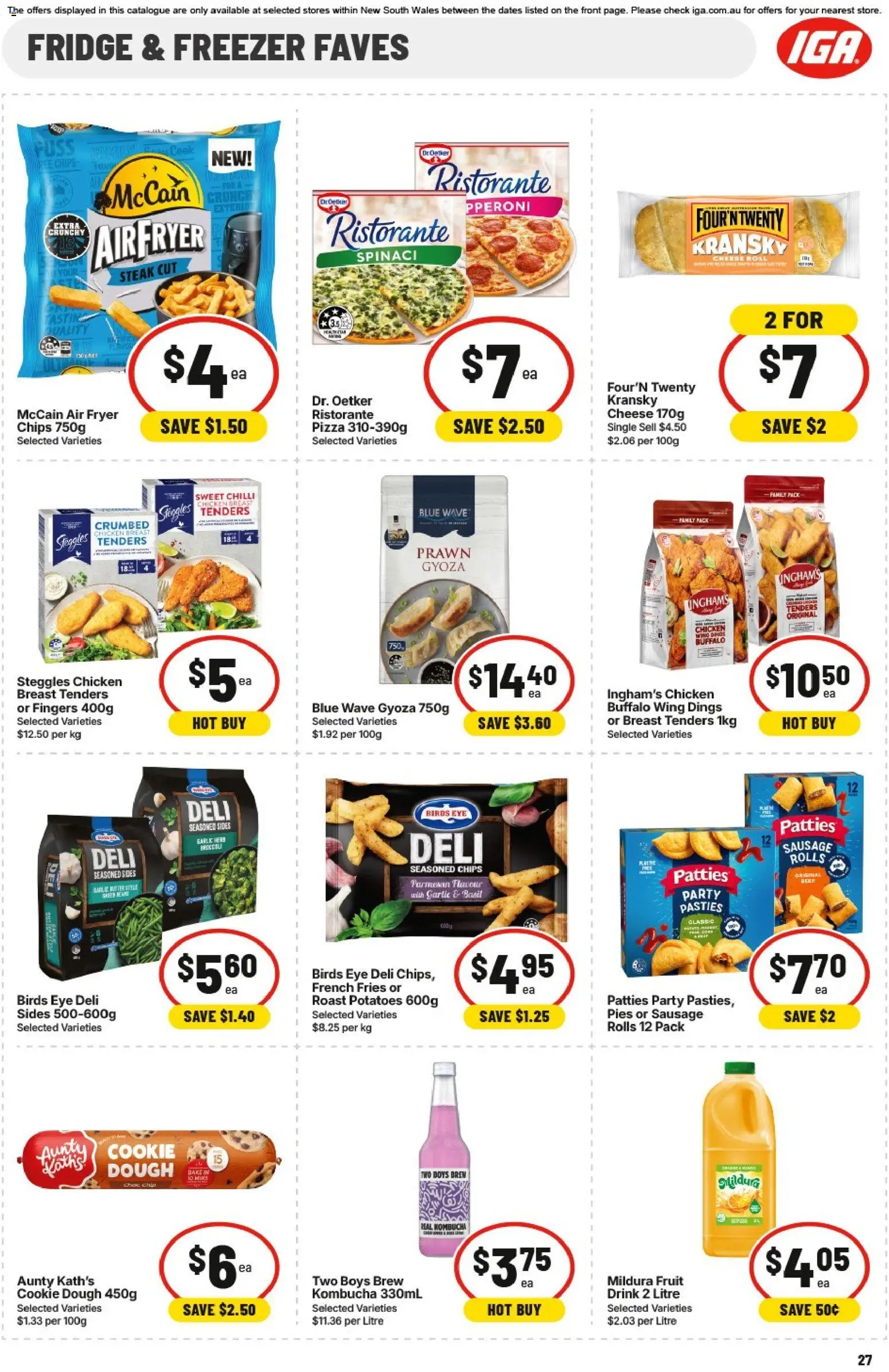 IGA catalogue - valid from 15.04.2026 | Page: 27 | Products: Bacon, Bread, Olive oil, Fridge