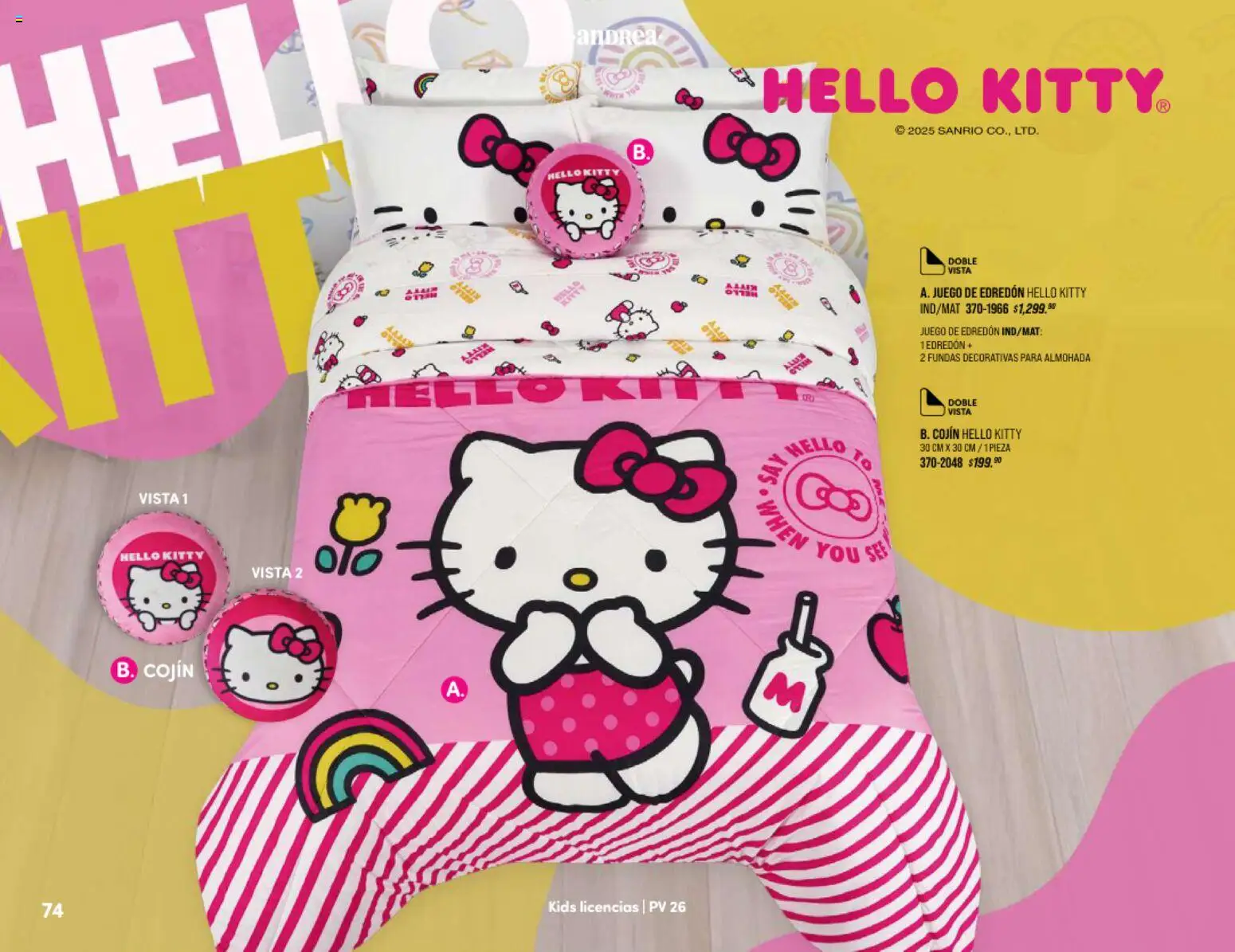 Nuevas ofertas de Andrea válidas en toda la República Mexicana desde el 25.01.2026. ¡Encuentra las mejores ofertas en Andrea catálogo Home! | Página: 74 | Productos: Juego, Almohada