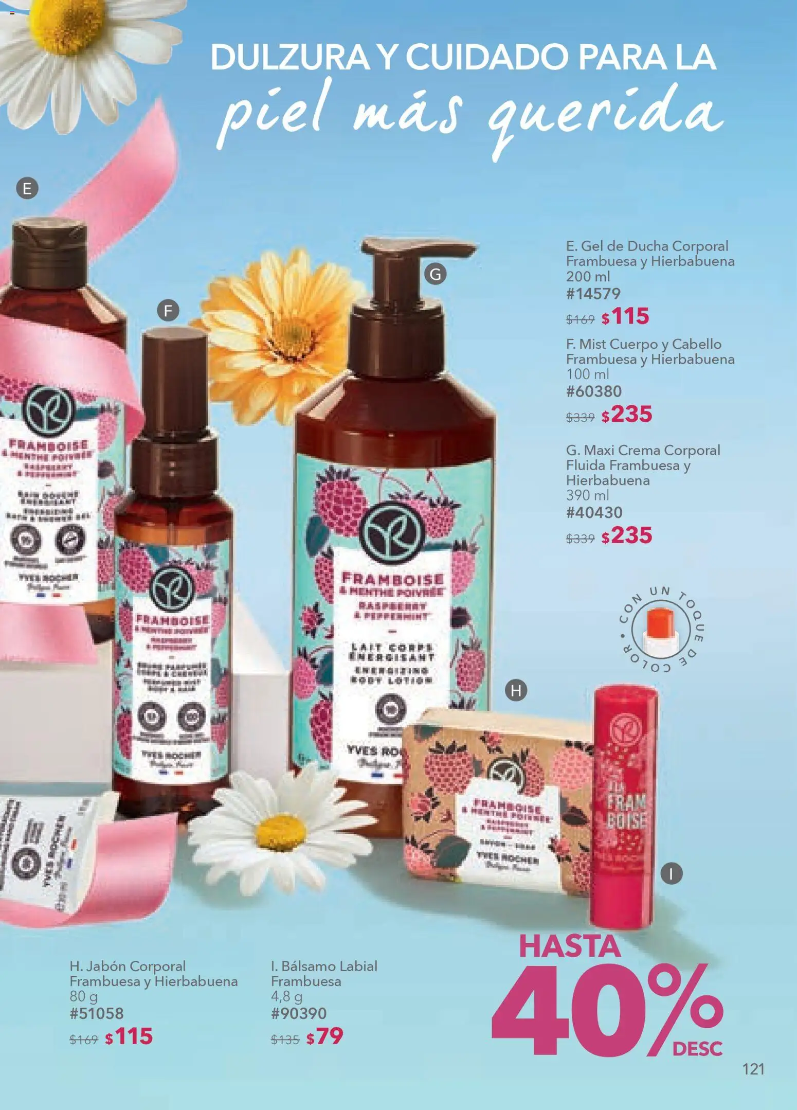 Nuevas ofertas de Yves Rocher válidas en toda la República Mexicana desde el 24.03.2026. ¡Encuentra las mejores ofertas en Yves Rocher campaña 5 2026! | Página: 123 | Productos: Crema, Bálsamo, Jabón, Gel de ducha