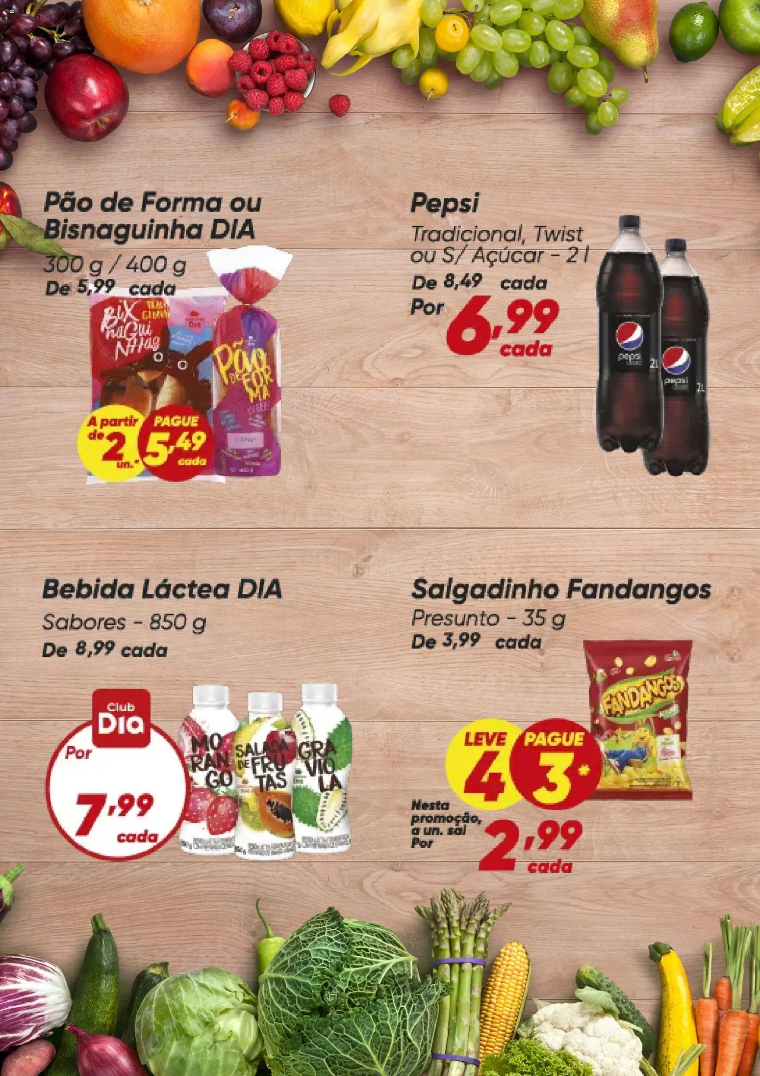 Dia Folheto - válido de 08.12.2025 | Página: 8 | Produtos: Pão, Pão de forma, Bebida, Sal