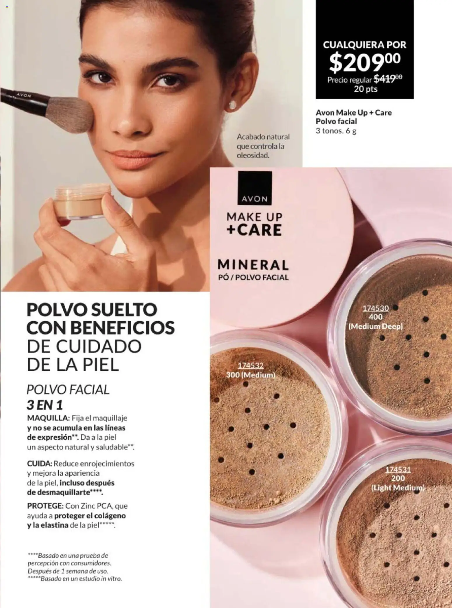 Nuevas ofertas de AVON válidas en toda la República Mexicana desde el 30.01.2026. ¡Encuentra las mejores ofertas en AVON campaña 3 2026! | Página: 63 | Productos: Maquillaje, Polvo
