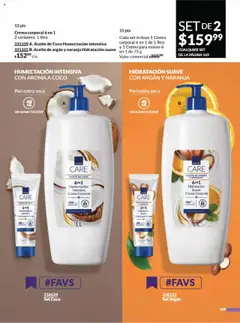 Nuevas ofertas de AVON válidas en toda la República Mexicana desde el 09.08.2025. ¡Encuentra las mejores ofertas en Crema corporal 6 en 1, Crema corporal 6 en 1, 2 variantes, 1 litro! | Página: 179 | Productos: Crema, Aceite, Body, Crema corporal