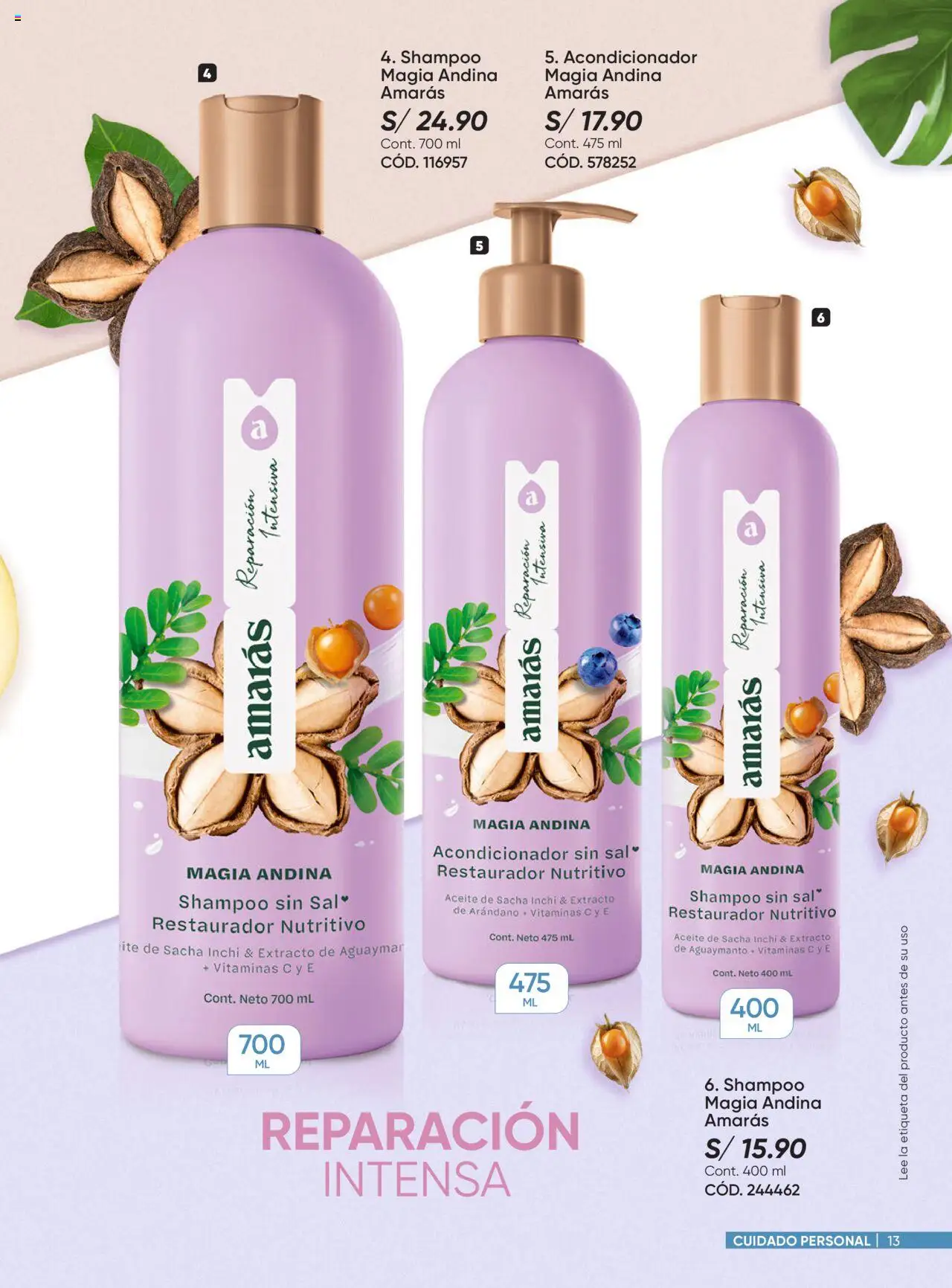 Catálogo Azzorti válido desde 18.08.2025 | Página: 13 | Productos: Shampoo, Acondicionador, Aceite