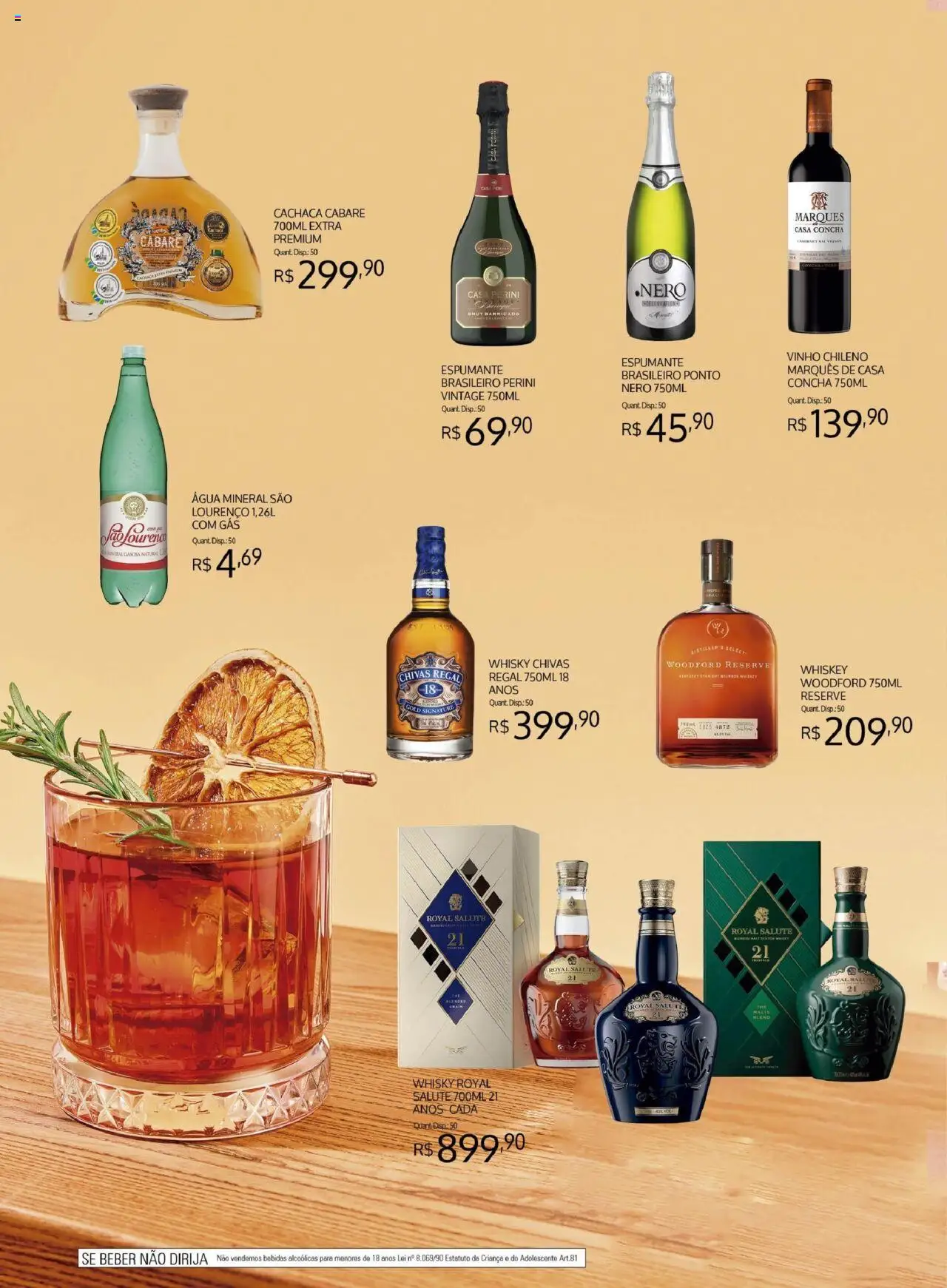 Bistek Supermercados Folheto - válido de 01.10.2025 | Página: 6 | Produtos: Espumante, Whisky, Vinho, Água mineral