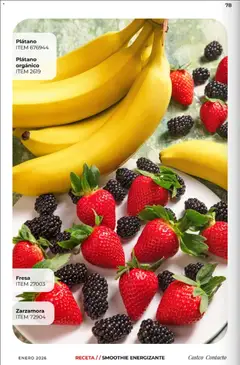 Vista previa de Fresa, ITEM 27003, nuevo folleto de la tienda, válido en México a partir del 01.01.2026 | Página: 78 | Productos: Fresa, Plátano