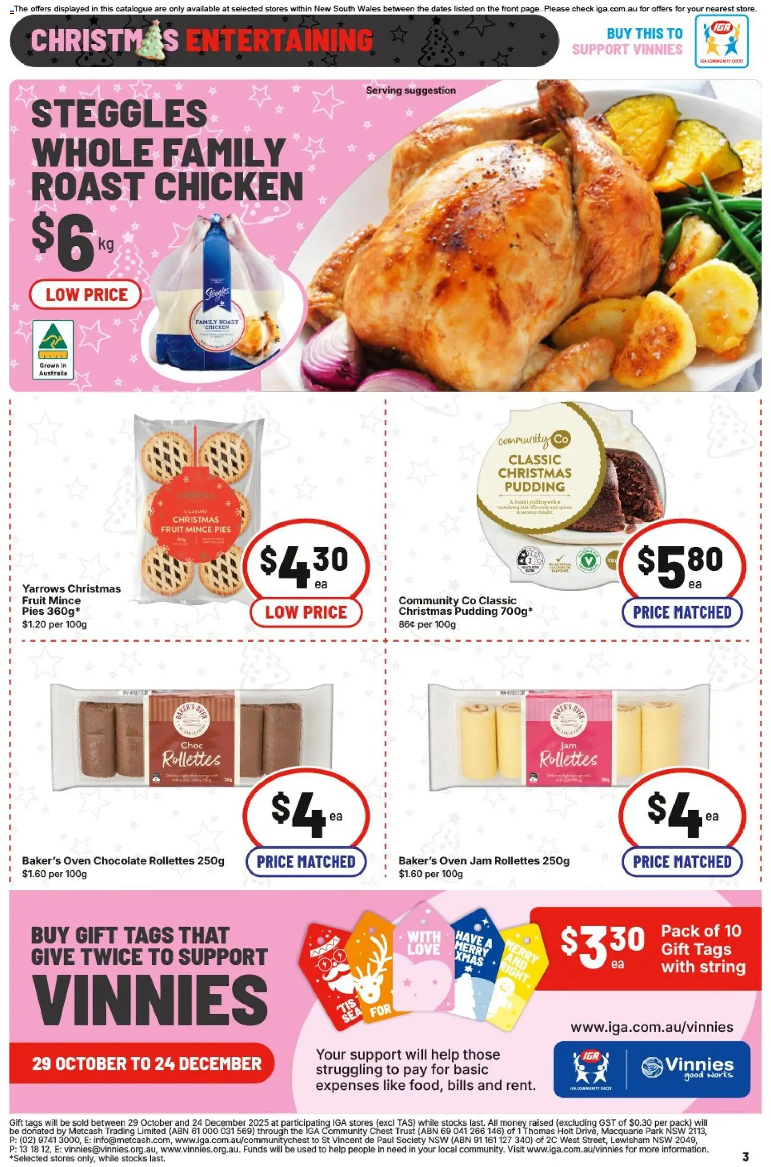 IGA catalogue - valid from 10.12.2025 | Page: 6 | Products: Chocolate, Chicken, Pudding, Oven