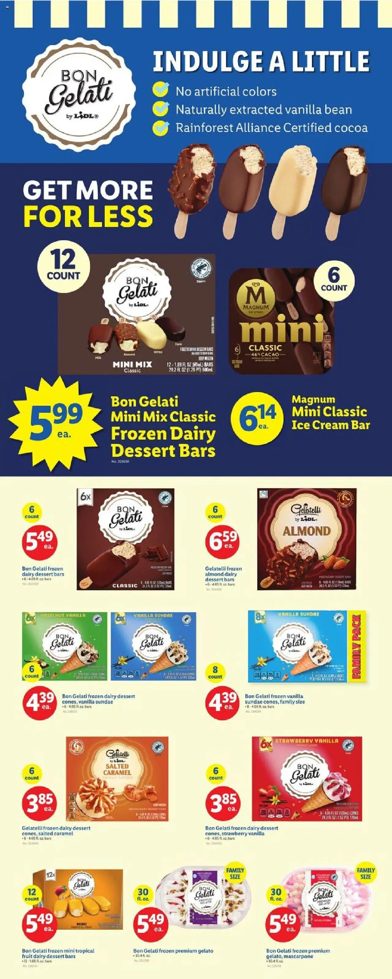 Lidl Get More for Less - valid from 25.07.2025 | Page: 1 | Products: Cream, Ice cream, 2人掛けソファ