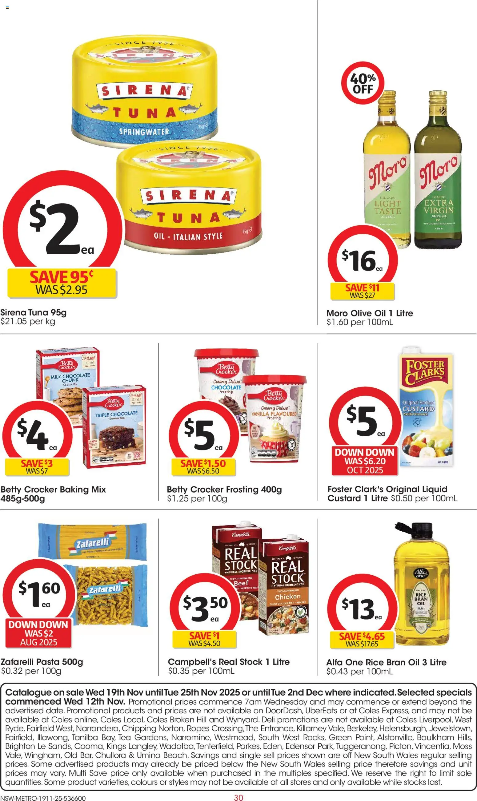 Coles catalogue - valid from 19.11.2025 | Page: 30 | Products: Chocolate, Rice, Tea, Olive oil