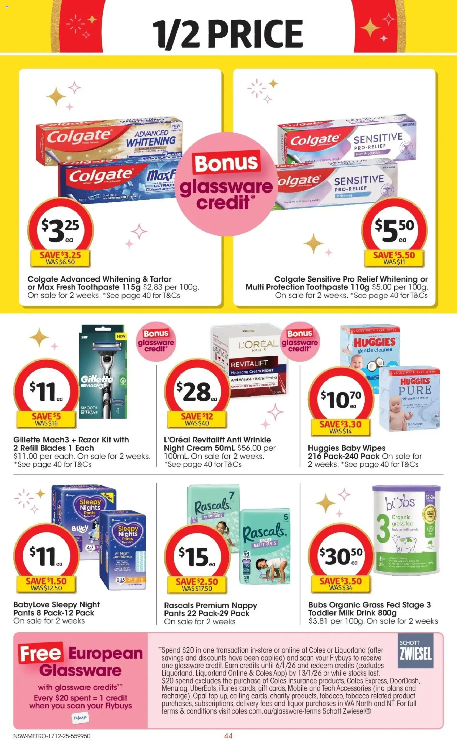 Coles catalogue - valid from 17.12.2025 | Page: 44 | Products: Glassware, Razor, Accessories, Mobile