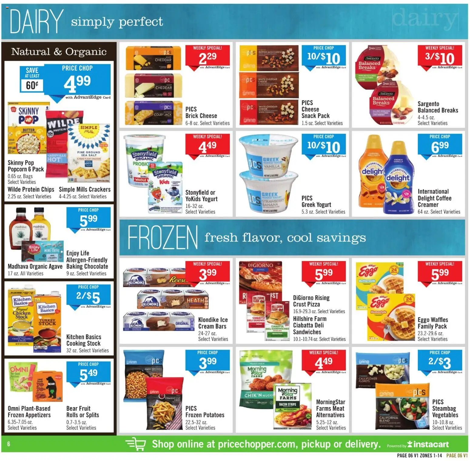Price Chopper - Weekly Ad - valid from 12.04.2026 | Page: 6 | Products: Butter, Chocolate, Cream, Potatoes