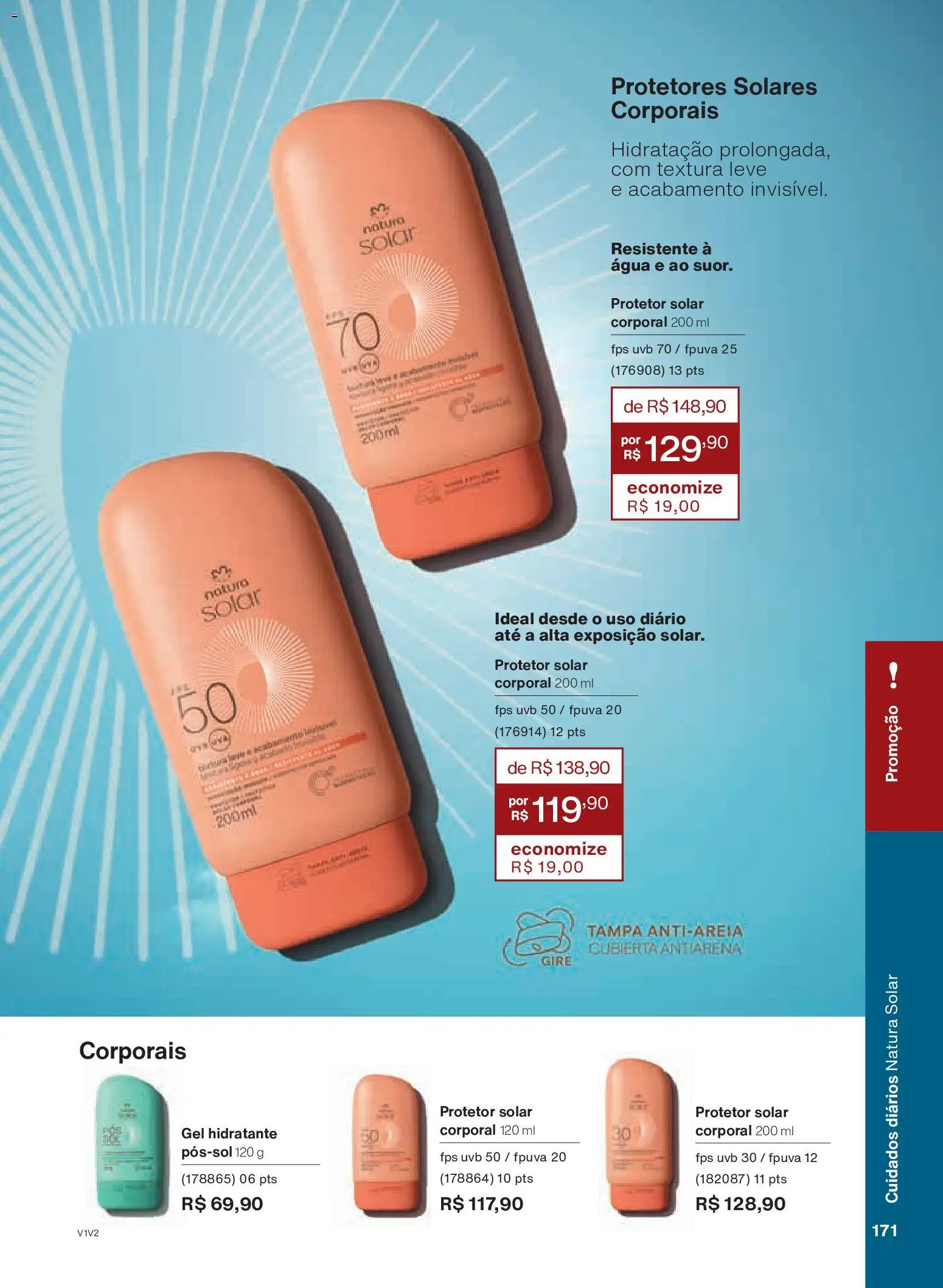 Natura Folheto - válido de 26.11.2025 | Página: 171 | Produtos: Protetor solar, Hidratante corporal