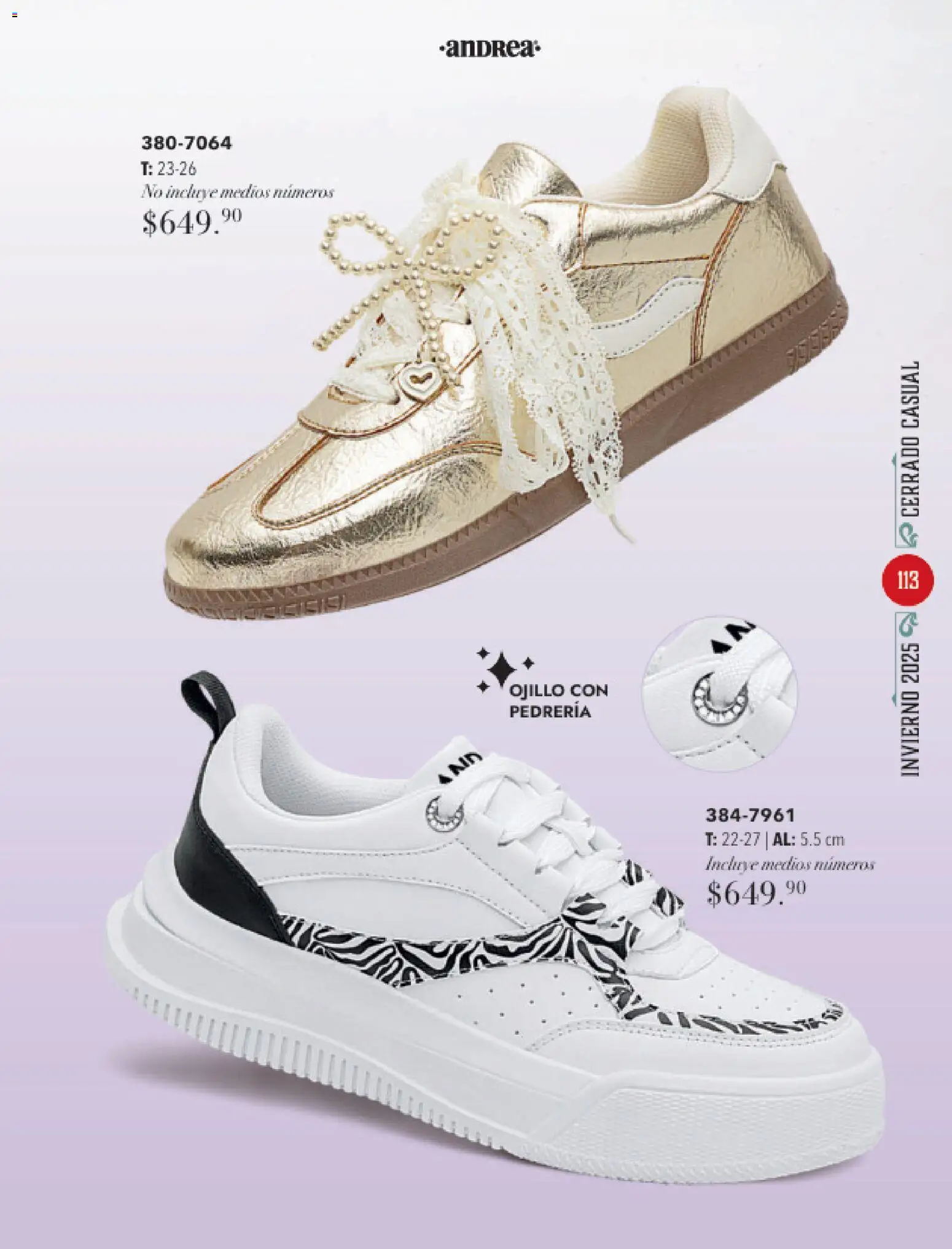 Nuevas ofertas de Andrea válidas en toda la República Mexicana desde el 26.11.2025. ¡Encuentra las mejores ofertas en Andrea catálogo Invierno! | Página: 113