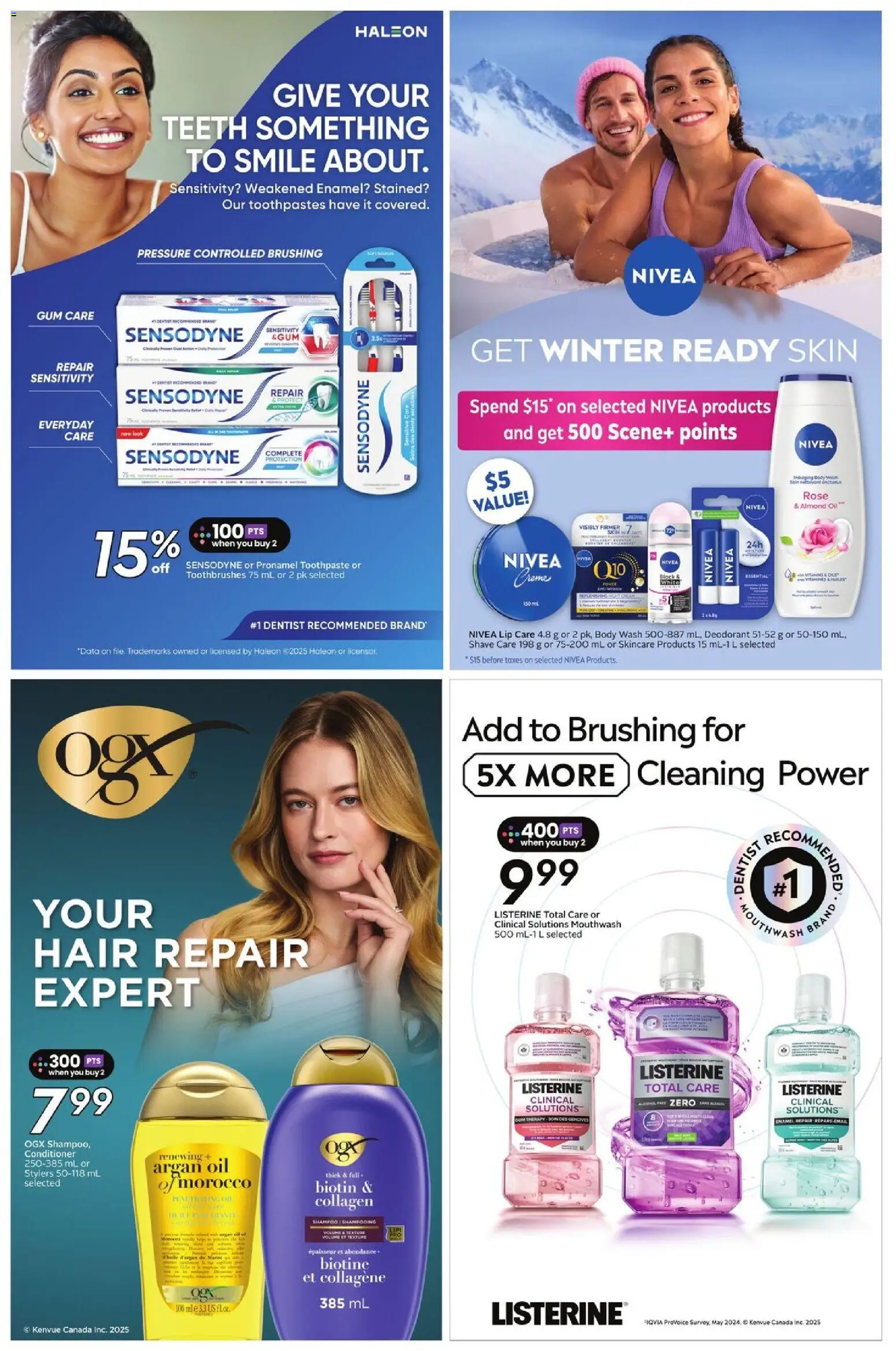 Sobeys flyer valid from 08.01.2026 | Page: 20 | Products: Shampoo, Conditioner, Body wash, Mouthwash