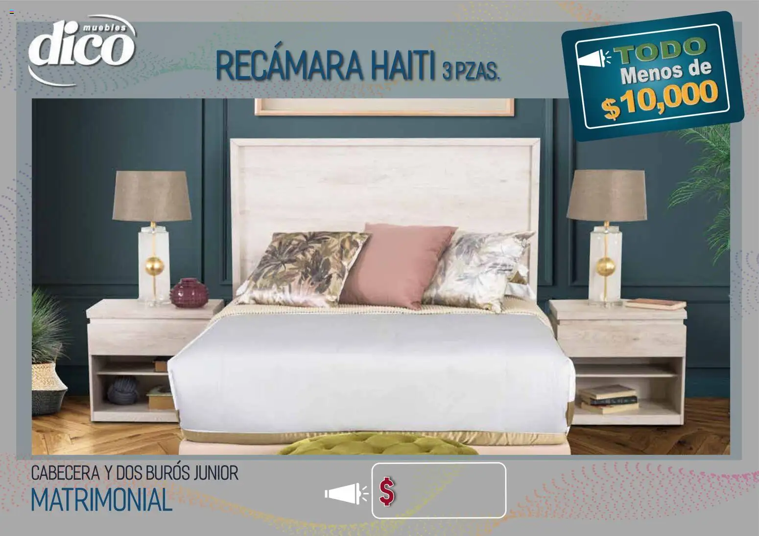 Nuevas ofertas de Muebles Dico válidas en toda la República Mexicana desde el 09.04.2026. ¡Encuentra las mejores ofertas en Muebles Dico catálogo Todo menos de 10000 Pacifico! | Página: 7 | Productos: Cabecera