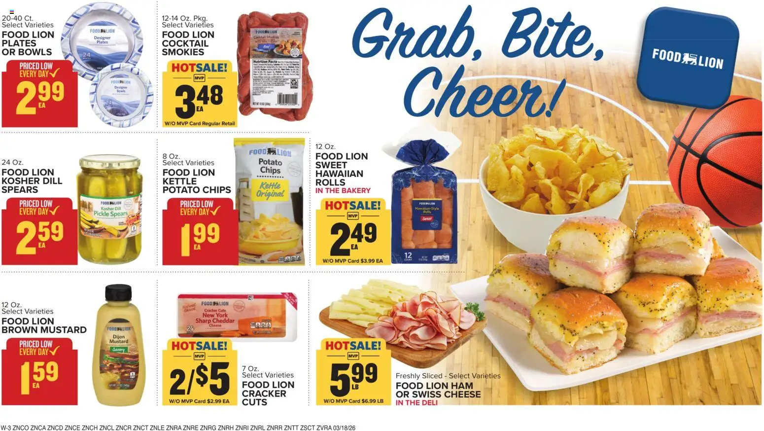 Food Lion Weekly Ad - valid from 18.03.2026 | Page: 16 | Products: Bakery, Cheese, Dill, Kettle