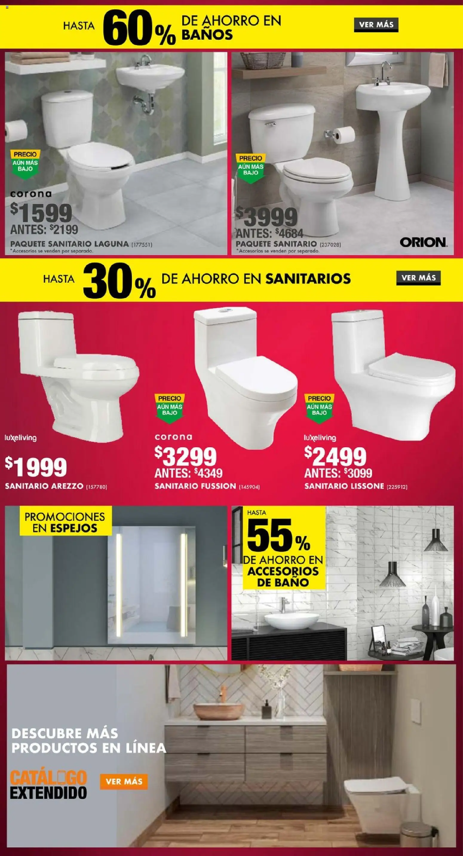 Nuevas ofertas de Home Depot válidas en toda la República Mexicana desde el 13.11.2025. ¡Encuentra las mejores ofertas en Home Depot Buen Fin! | Página: 4 | Productos: Baño