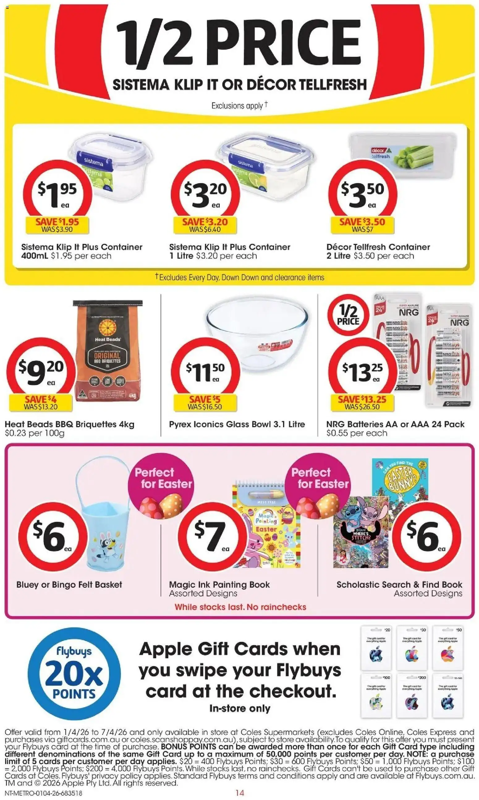 Deals catalogue - valid from 31.03.2026 | Page: 14 | Products: Decor, Basket, Painting, Batteries