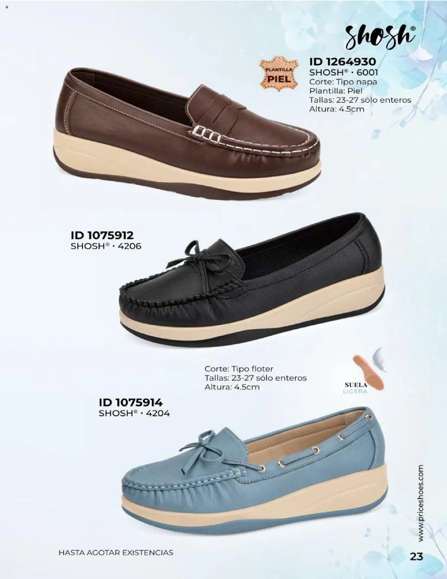 Nuevas ofertas de Price Shoes válidas en toda la República Mexicana desde el 23.04.2026. ¡Encuentra las mejores ofertas en Price Shoes catálogo Especial Confort! | Página: 23