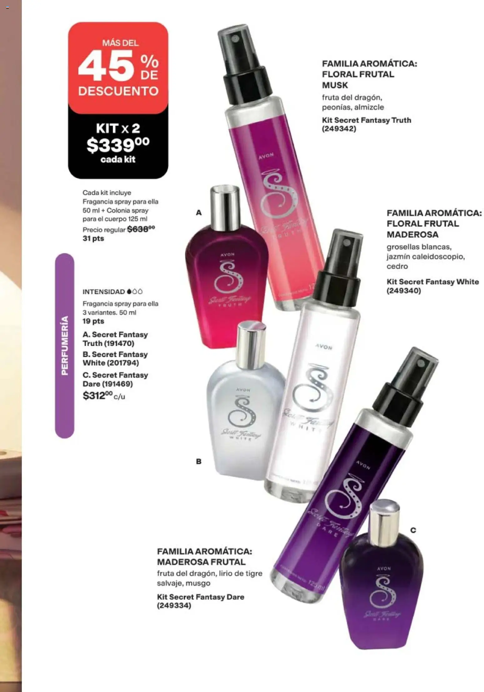 Nuevas ofertas de AVON válidas en toda la República Mexicana desde el 08.05.2026. ¡Encuentra las mejores ofertas en AVON campaña 8 2026! | Página: 59 | Productos: Fragancia