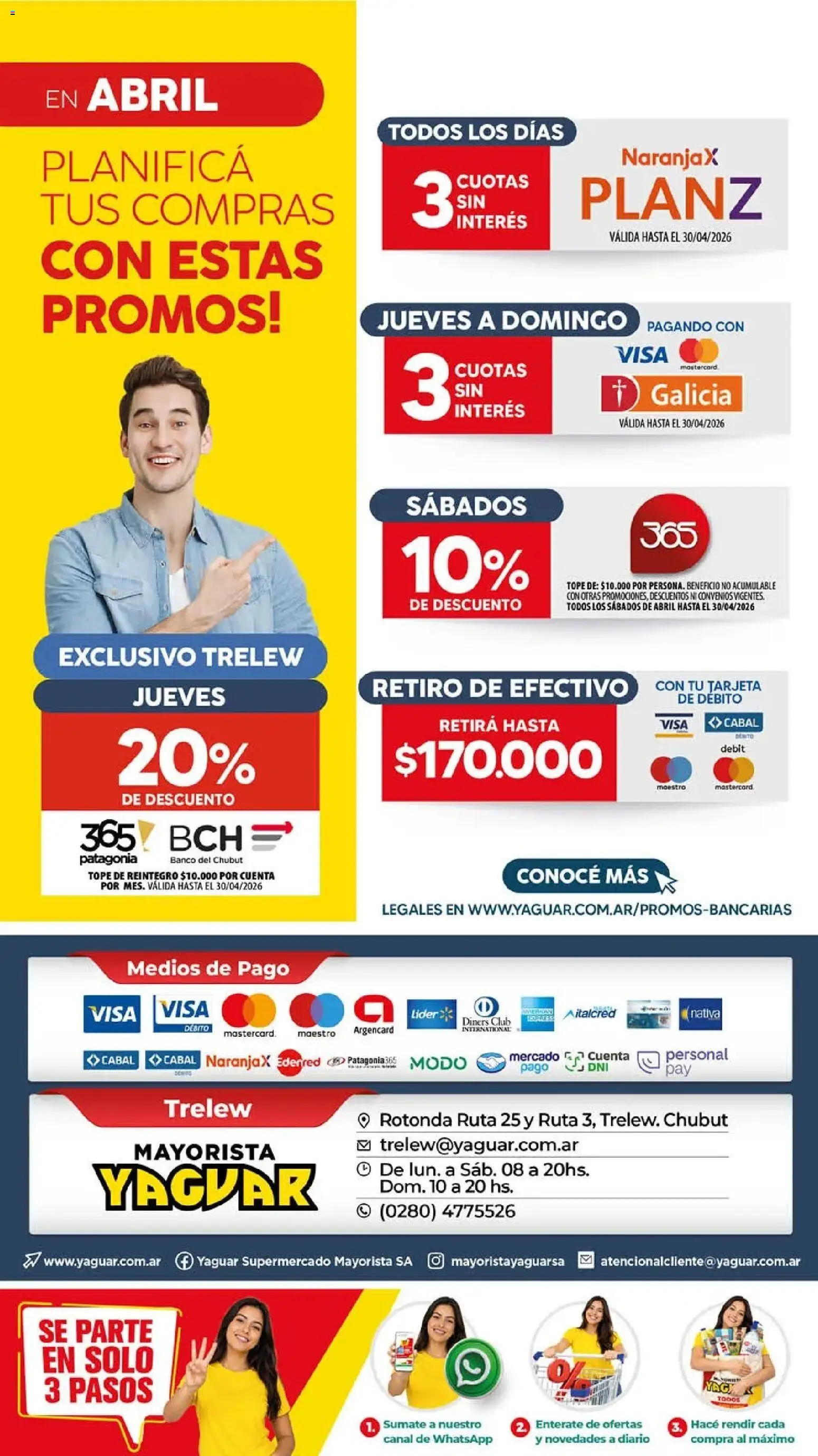 Yaguar - Oferta Semanal Trelew │ válido desde el 13.04.2026 | Página: 20 | Productos: Banco