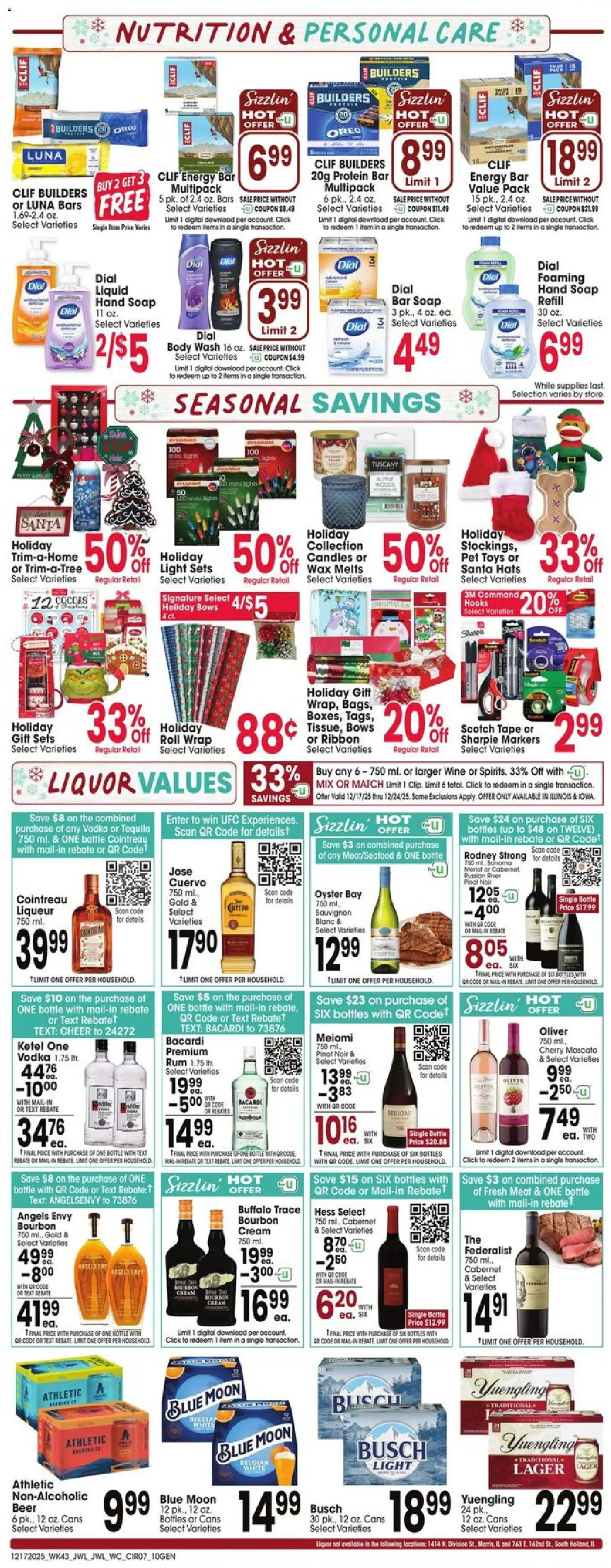 Jewel Osco Weekly Ad - IL - valid from 17.12.2025 | Page: 7 | Products: Pet Toys, Wine, Cream, Body Wash