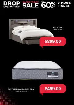 Preview of Amart Furniture Black Friday - valid from 05.11.2025 | Page: 4 | Products: Bed, Mattress