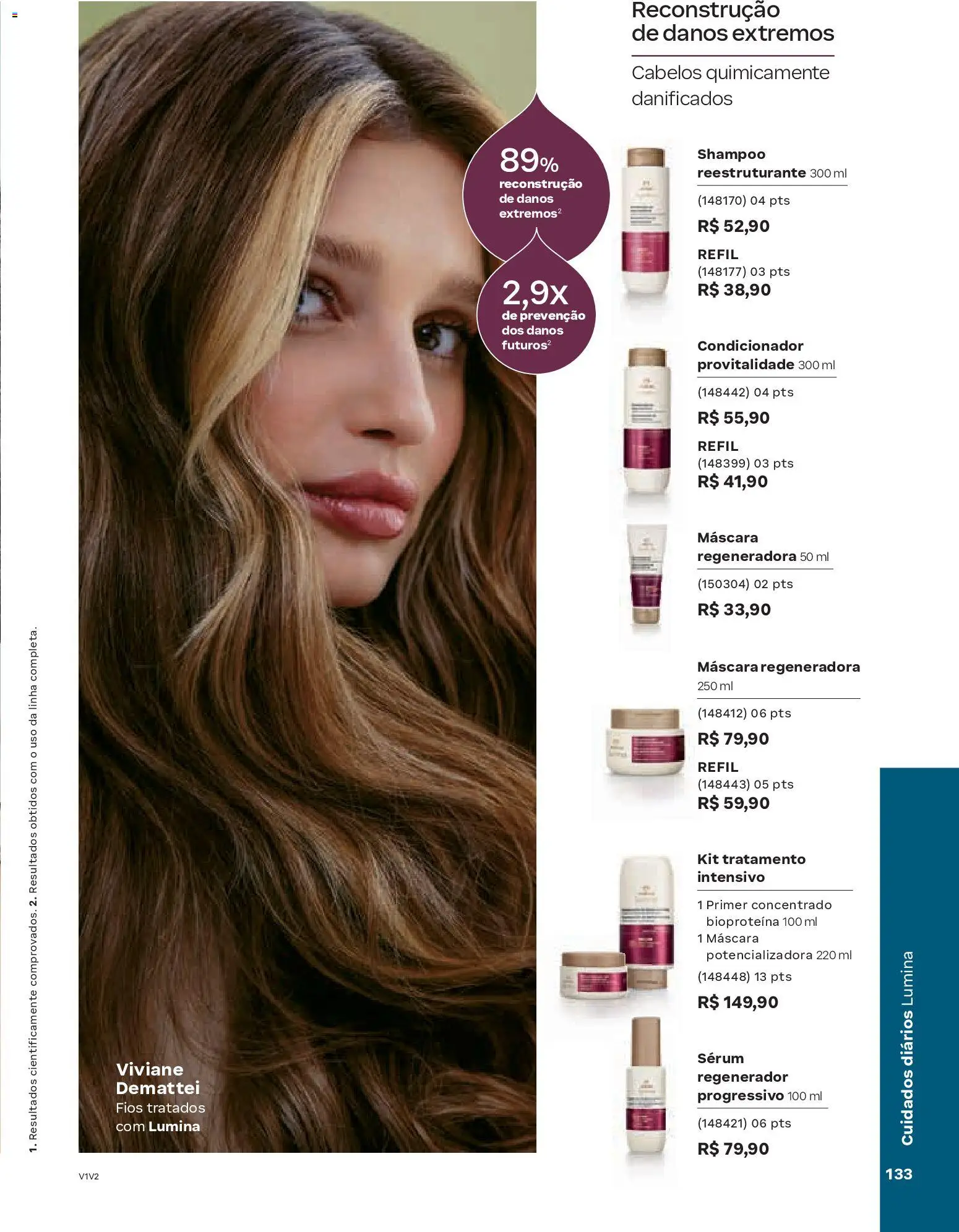 Natura Folheto - válido de 19.02.2026 | Página: 133 | Produtos: Shampoo, Condicionador, Sérum, Primer