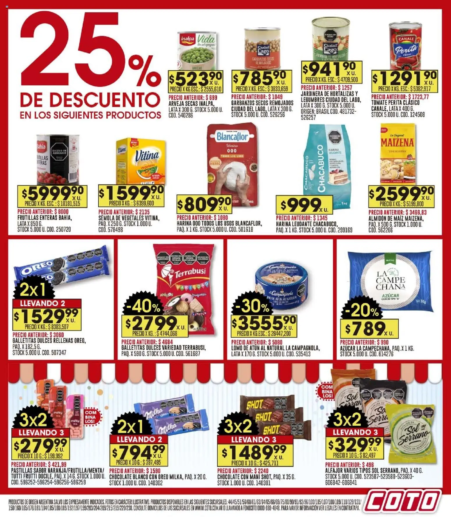 Coto - Ofertas │ válido desde el 17.11.2025 | Página: 13 | Productos: Arveja, Azucar, Atún, Alfajor